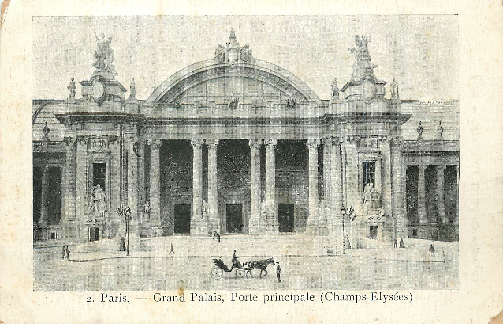 CPA Paris Grand Palais Porte Principale Champs Elysees 