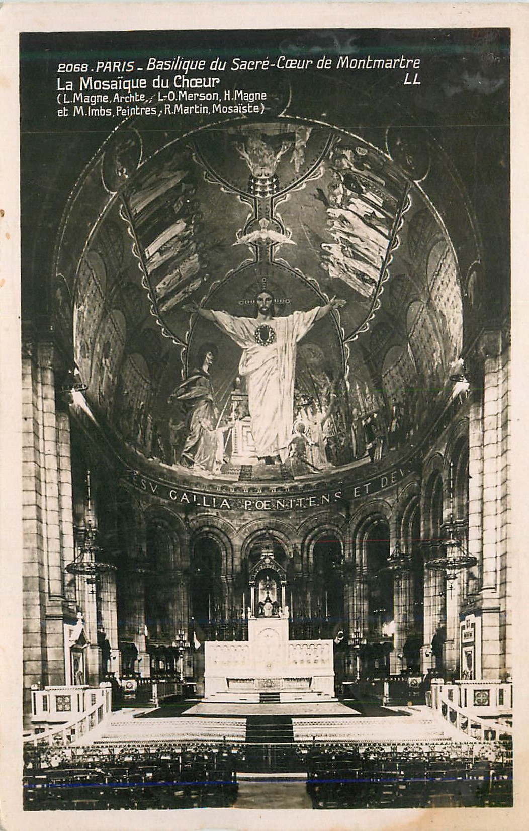 CPA Paris Basilique du Sacre Coeur de Montmartre La Mosaique du Choeur 