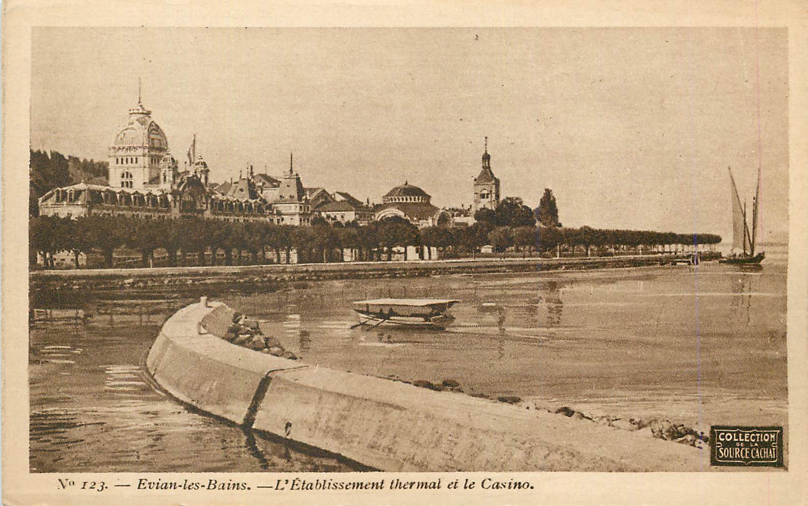 CPA Evian les Bains L Etablissement thermal et le Casino 