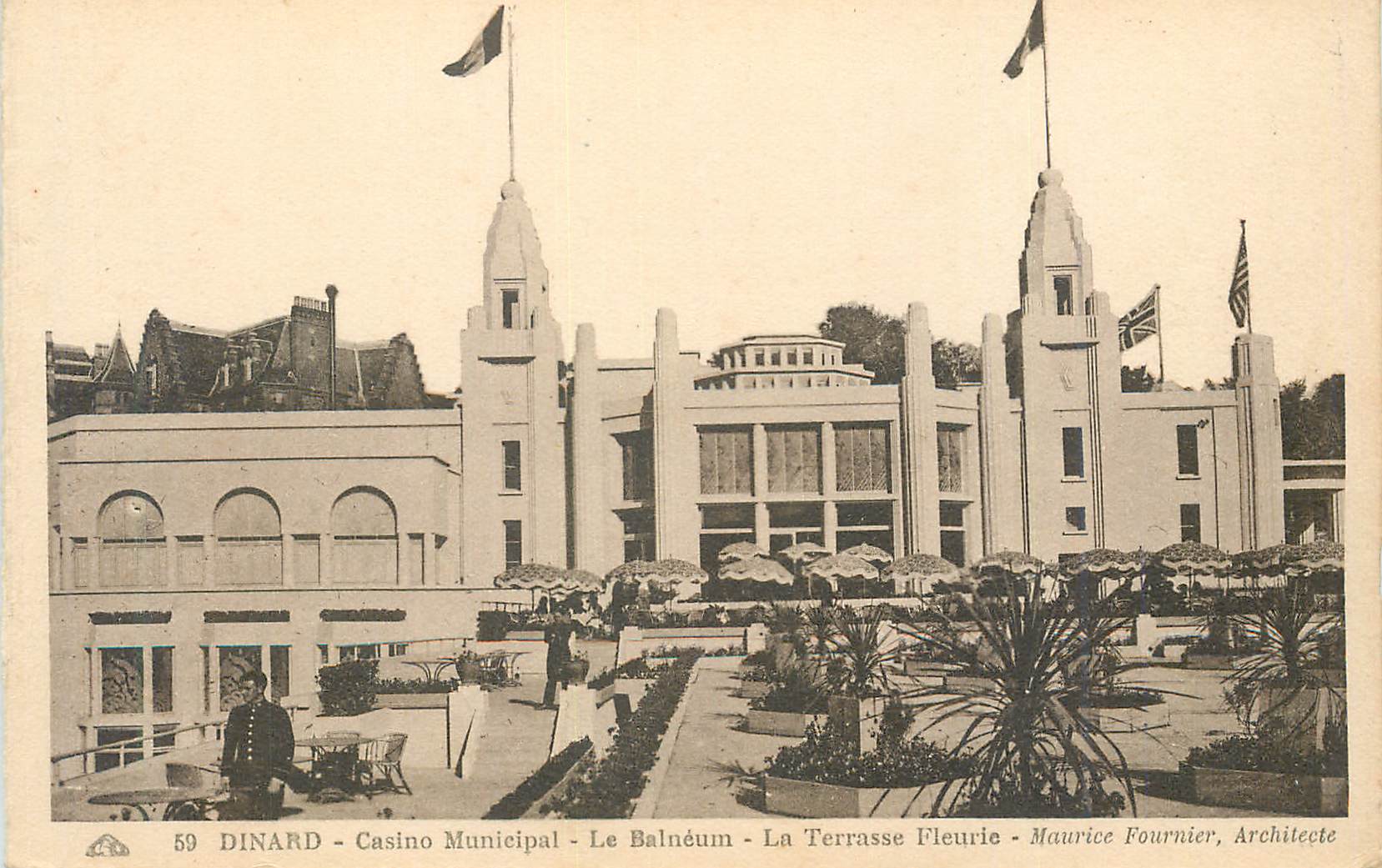 CPA Dinard Casino Municipal Le Balneum La Terrasse Fleurie 