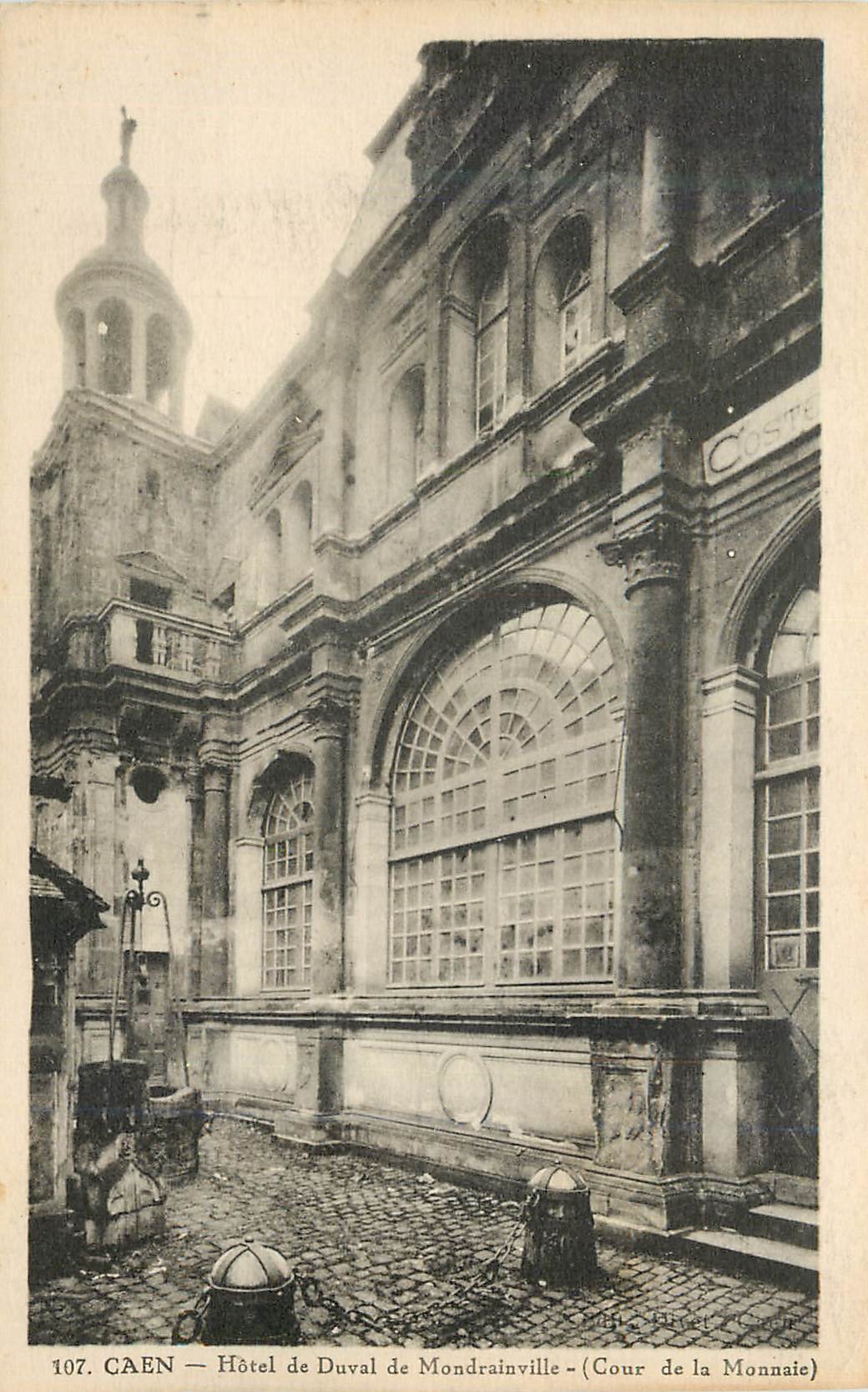 CPA Caen Hotel de Duval de Mondrainville 