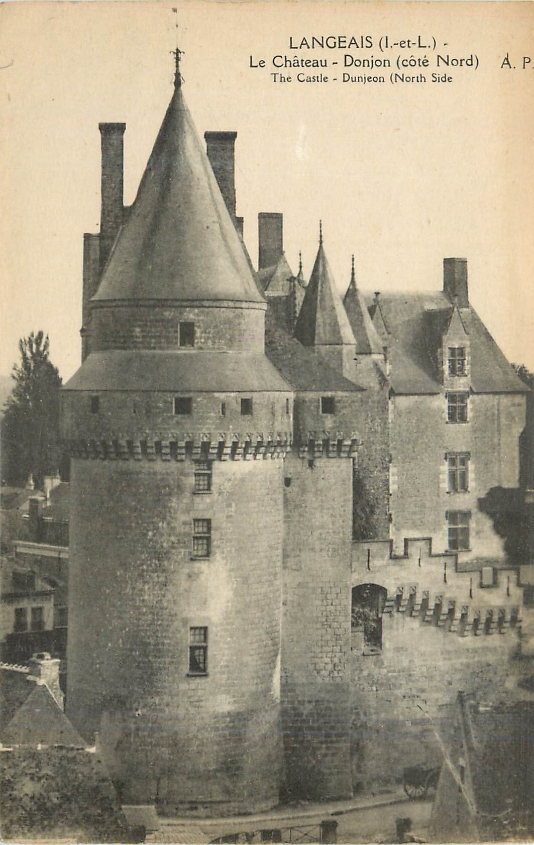 CPA Langeais Le Chateau Donjon Cote Nord 
