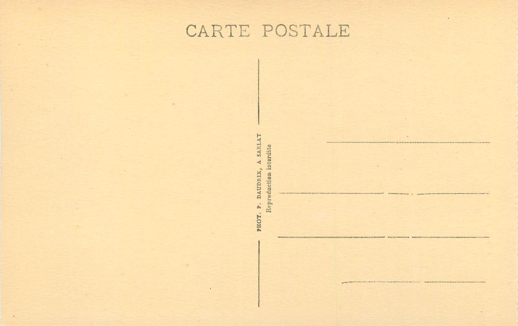 Sarlat - Le Théâtre - Ancien Évêché — Verso