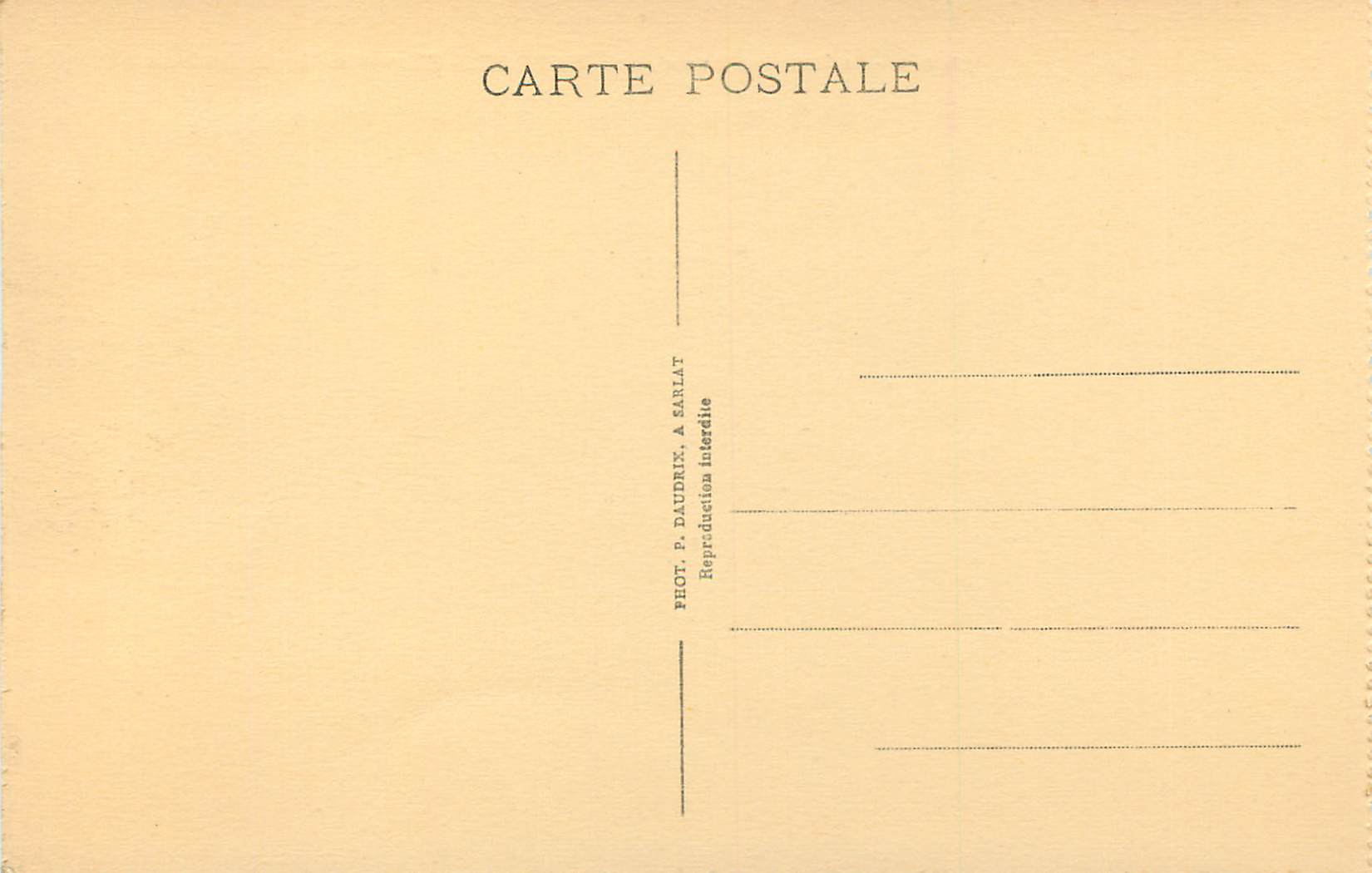 Sarlat - Chevet de la Cathédrale — P.D.S. La Dordogne Pittoresque — Rückseite