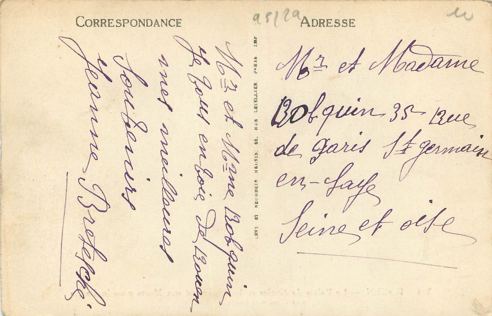 CPA Rouen Le Palais de Justice et le Monument aux Morts pour la Patrie par Real del Sarte  — Verso