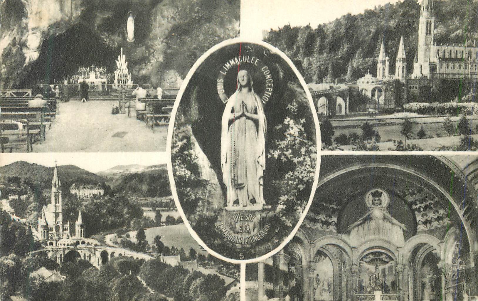 CPA Lourdes Souvenir de Lourdes 