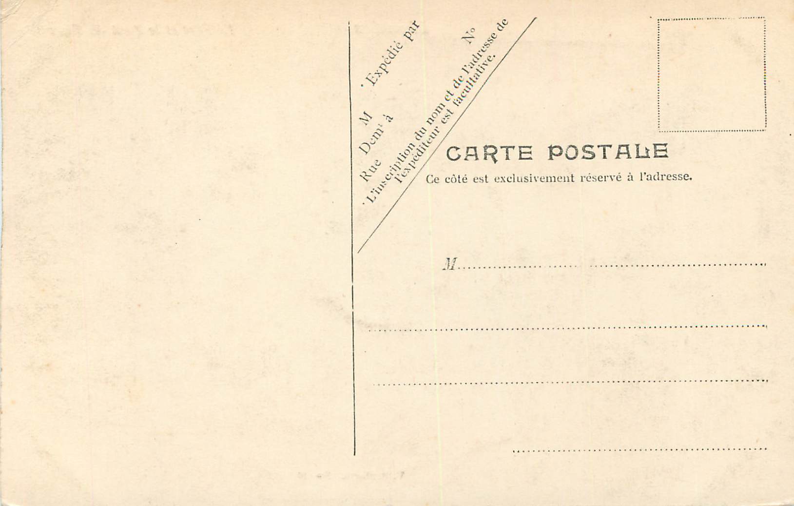 CPA Lourdes Le Fort et le Pont du Gave  — Back