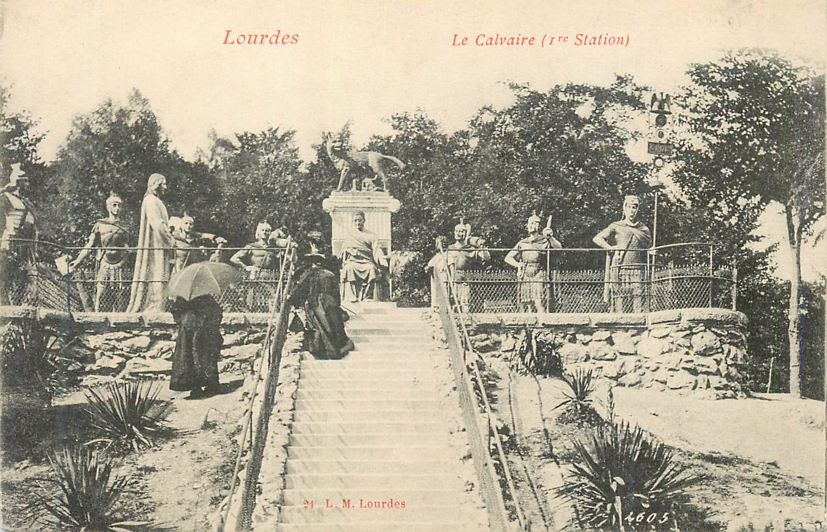 CPA Lourdes Le Calvaire 