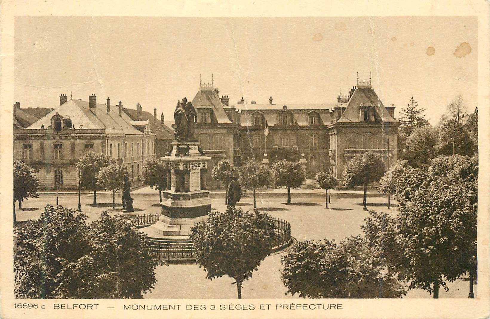 Belfort — Monument des 3 Sièges et Préfecture
