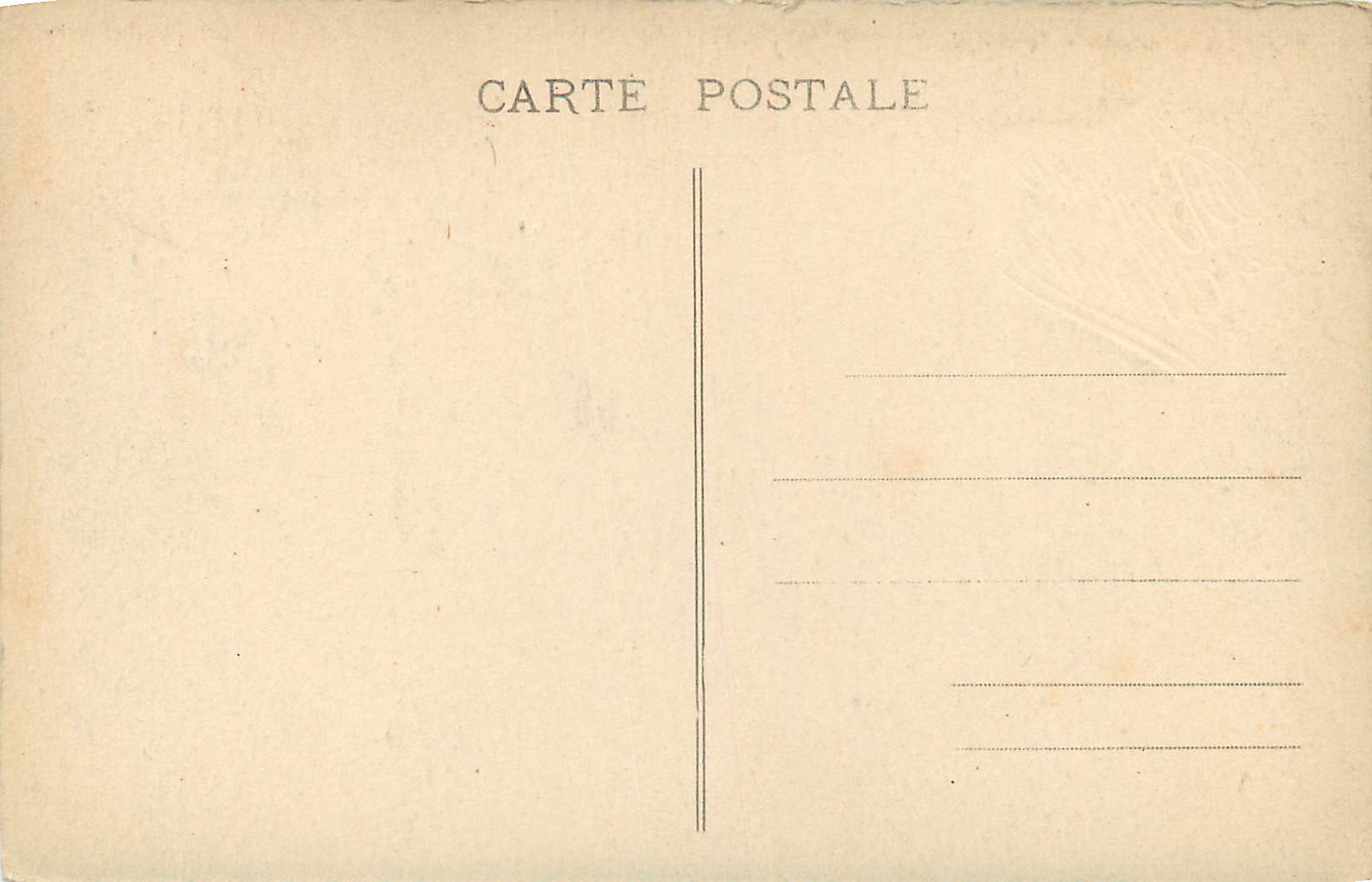 CPA Bonne Annee  — Rückseite