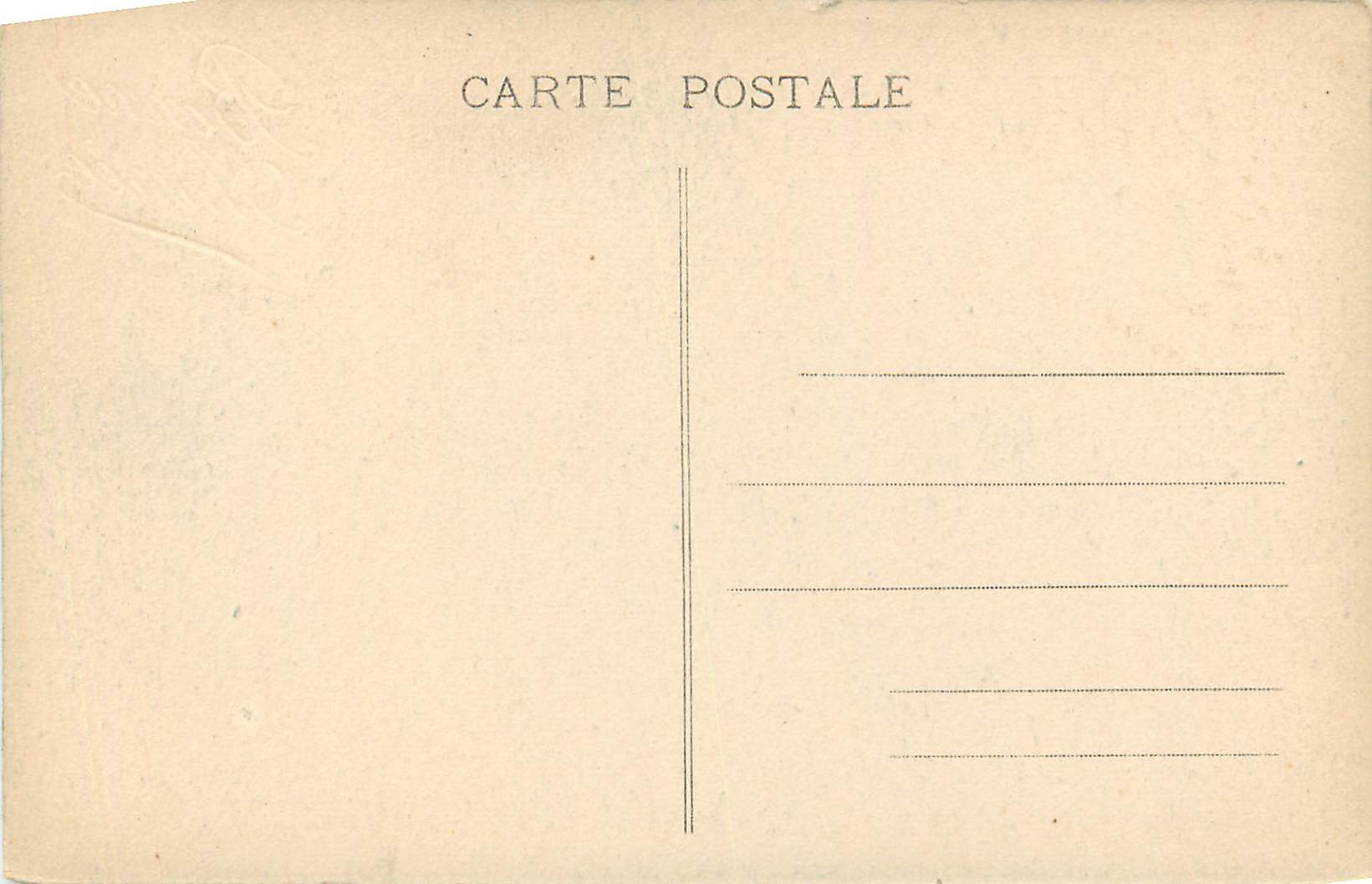 CPA Bonne Annee  — Rückseite