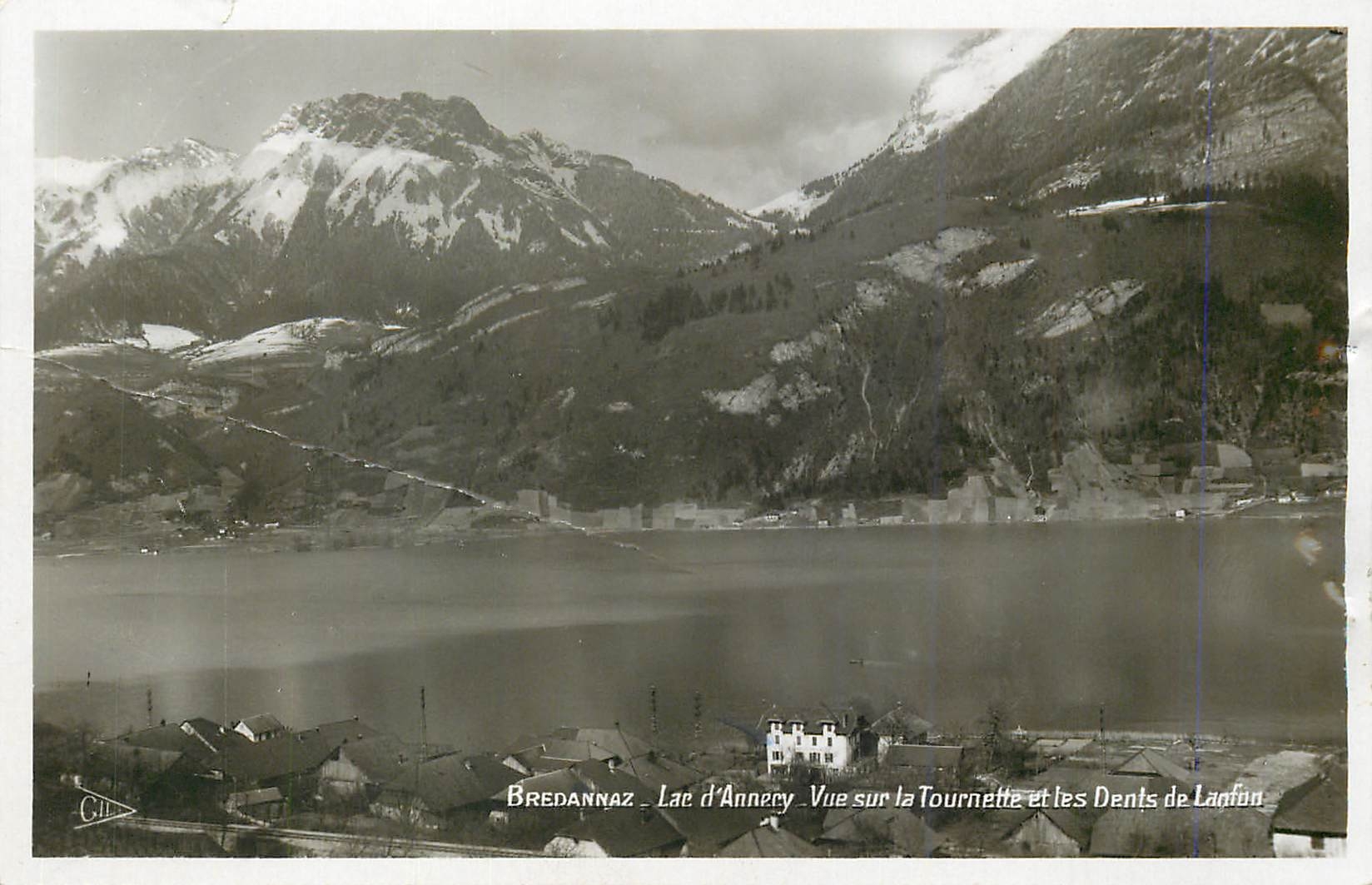 CPMBredannaz Lac d Annecy Vue sur la Tournette