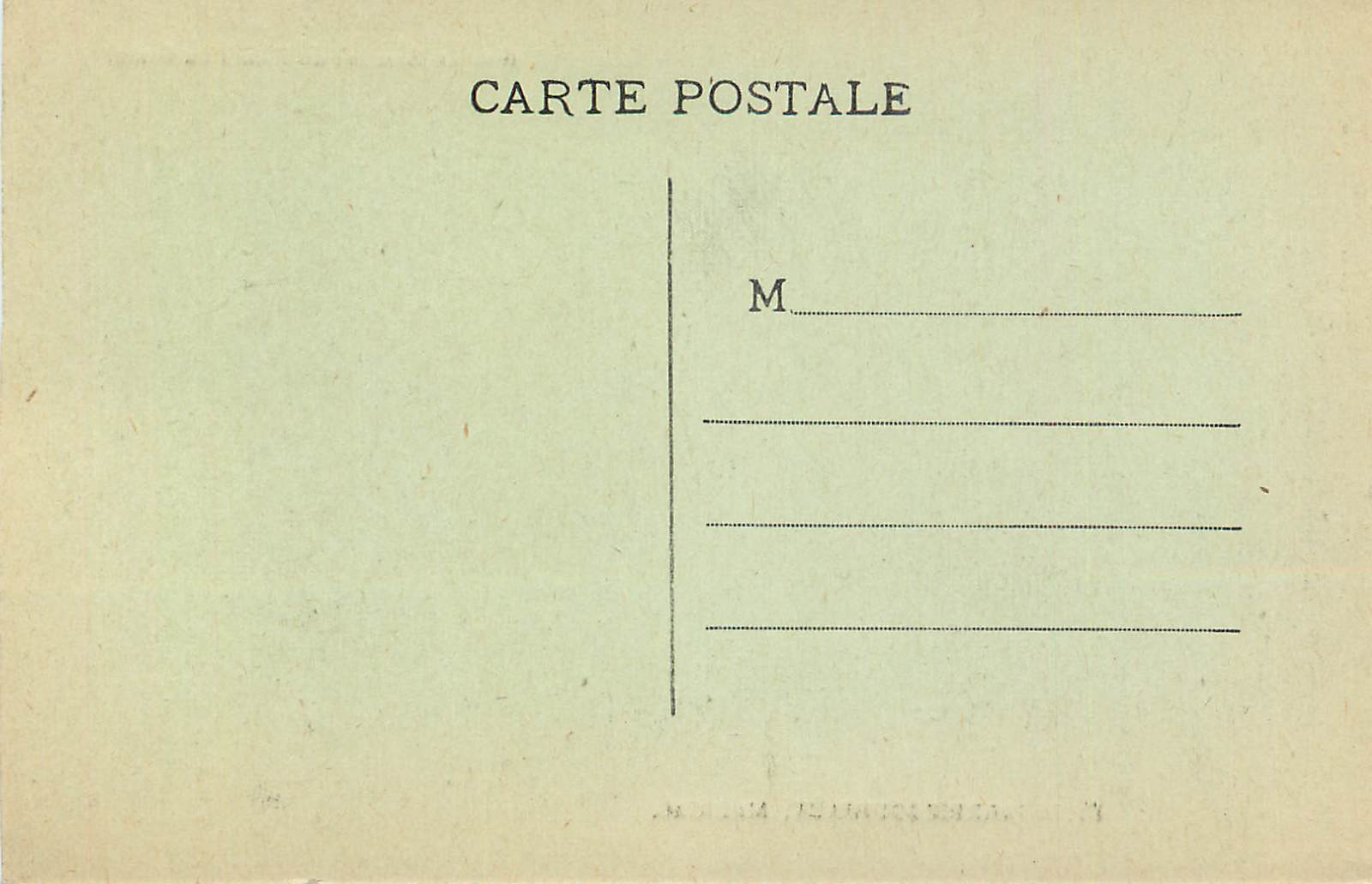 CPA L Auvergne Le Sommet du Plomb du Cantal  — Rückseite
