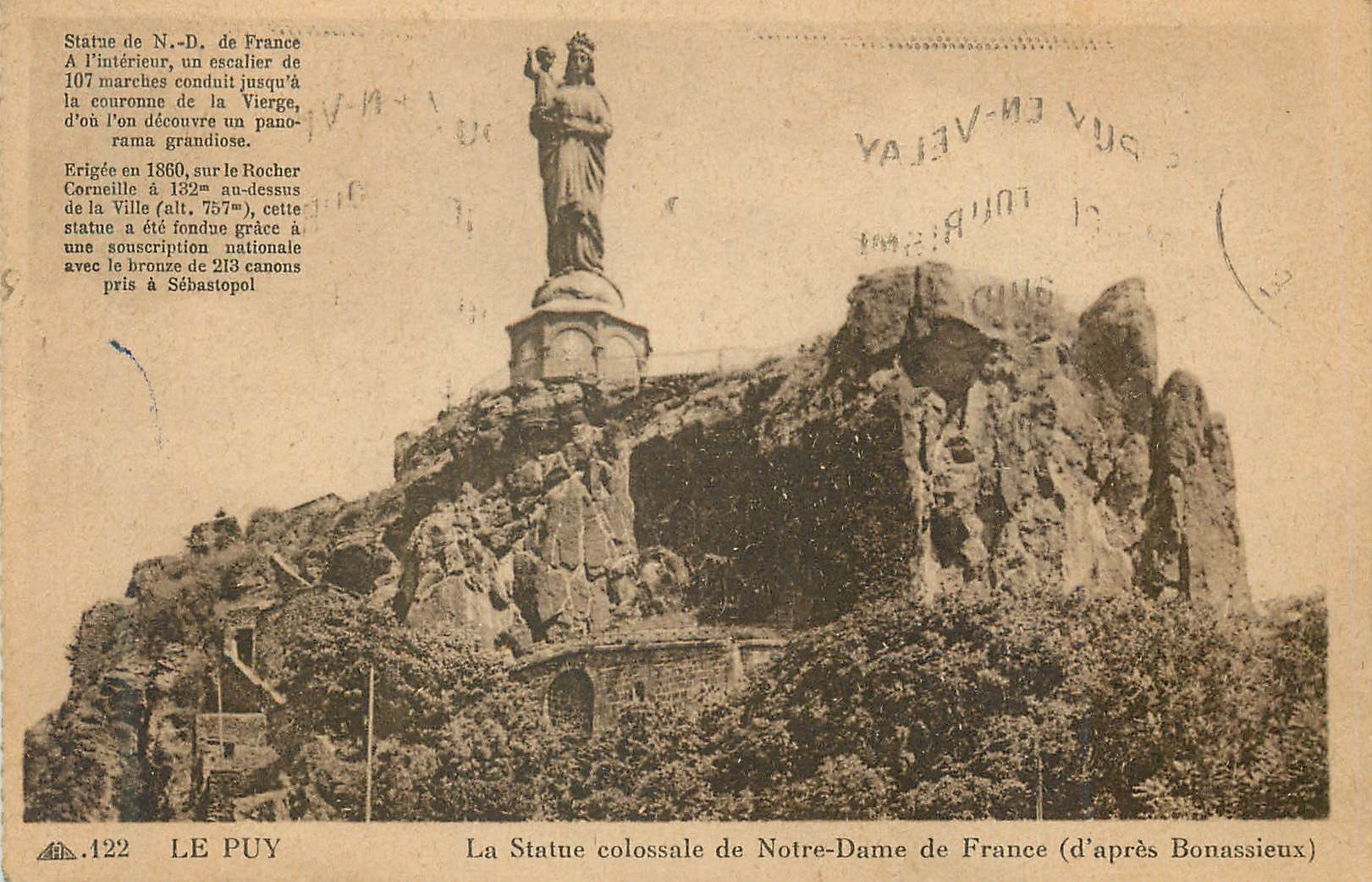 Statue colossale de Notre-Dame de France — Le Puy-en-Velay — (d'après Bonassieux) — n°122