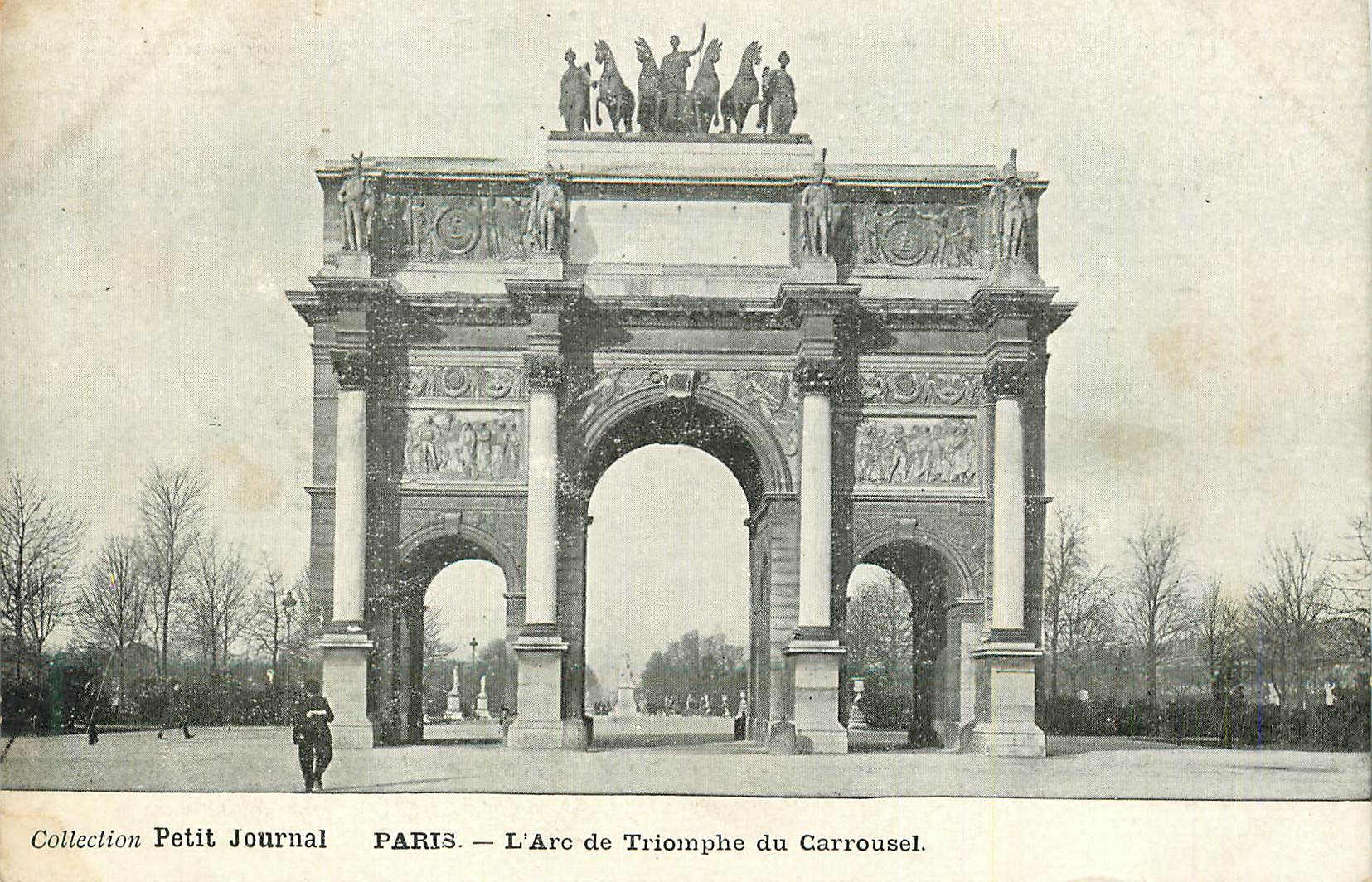 CPA Paris L Arc de Triomphe du Carrousel 