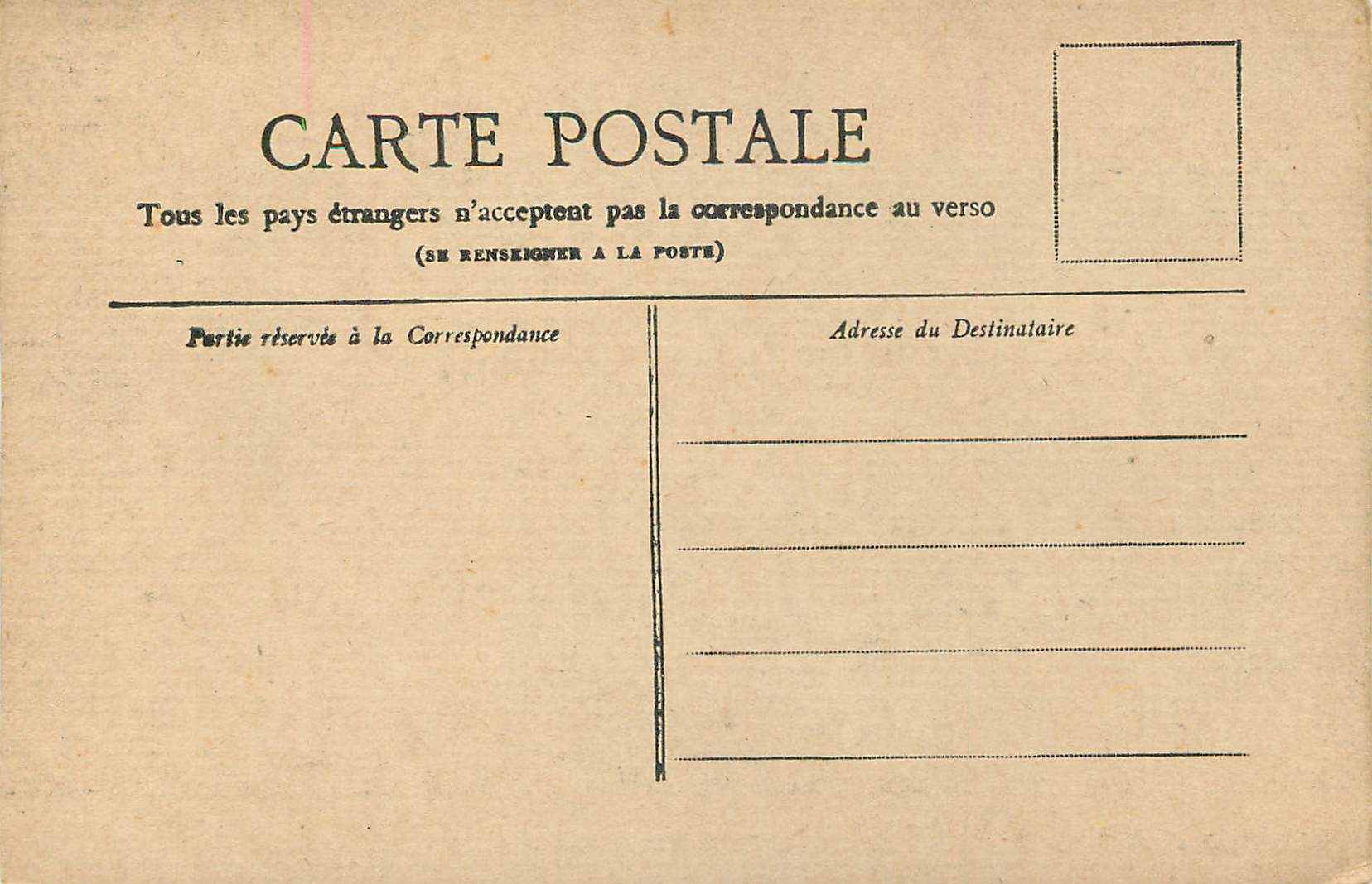 CPA Paris Le Palais de Justice  — Rückseite