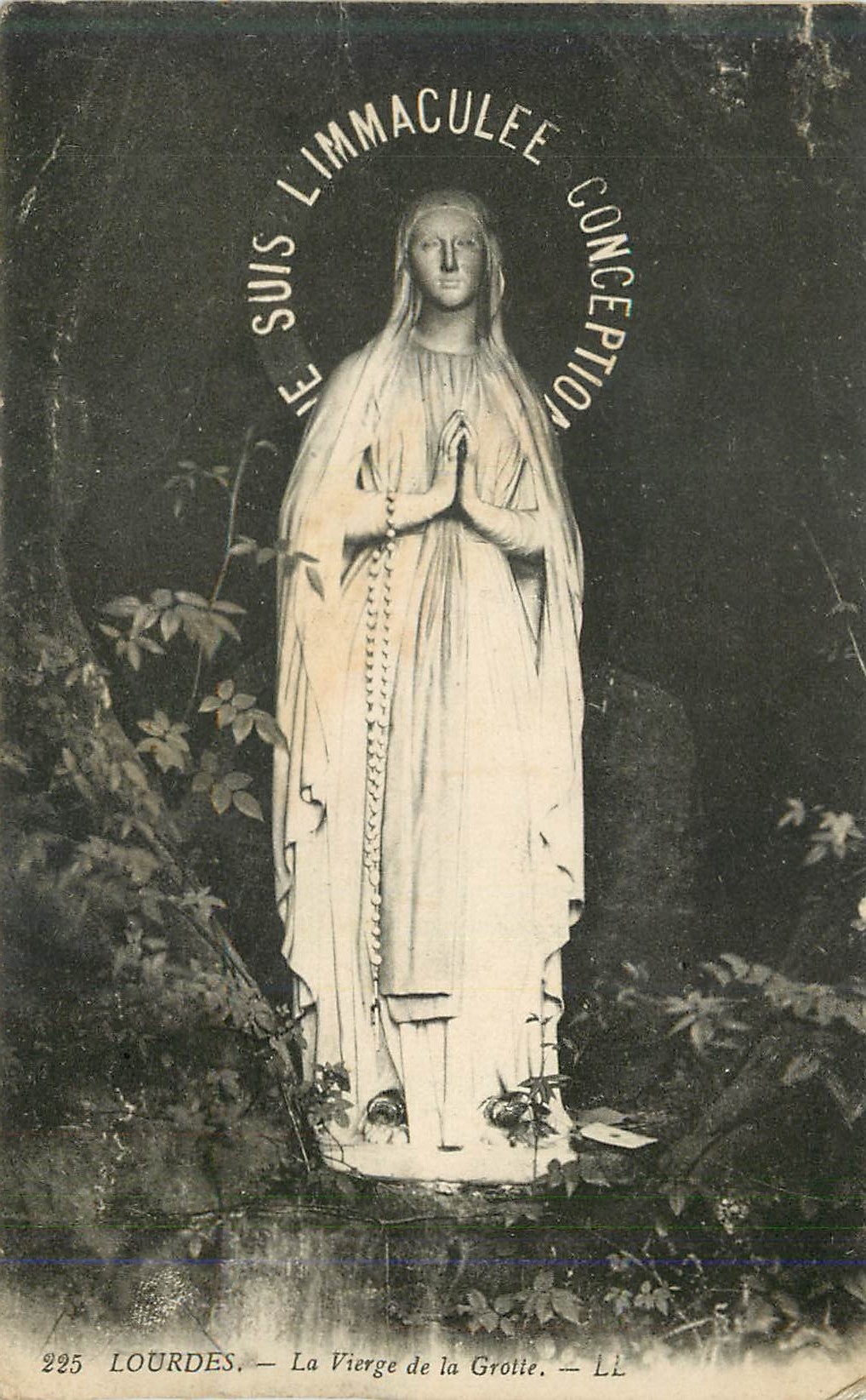 La Vierge de la Grotte — Lourdes — LL n°225