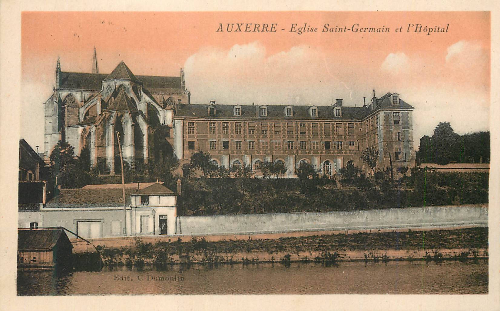 Auxerre - Église Saint-Germain et l'Hôpital — Édit. C. Dumontin