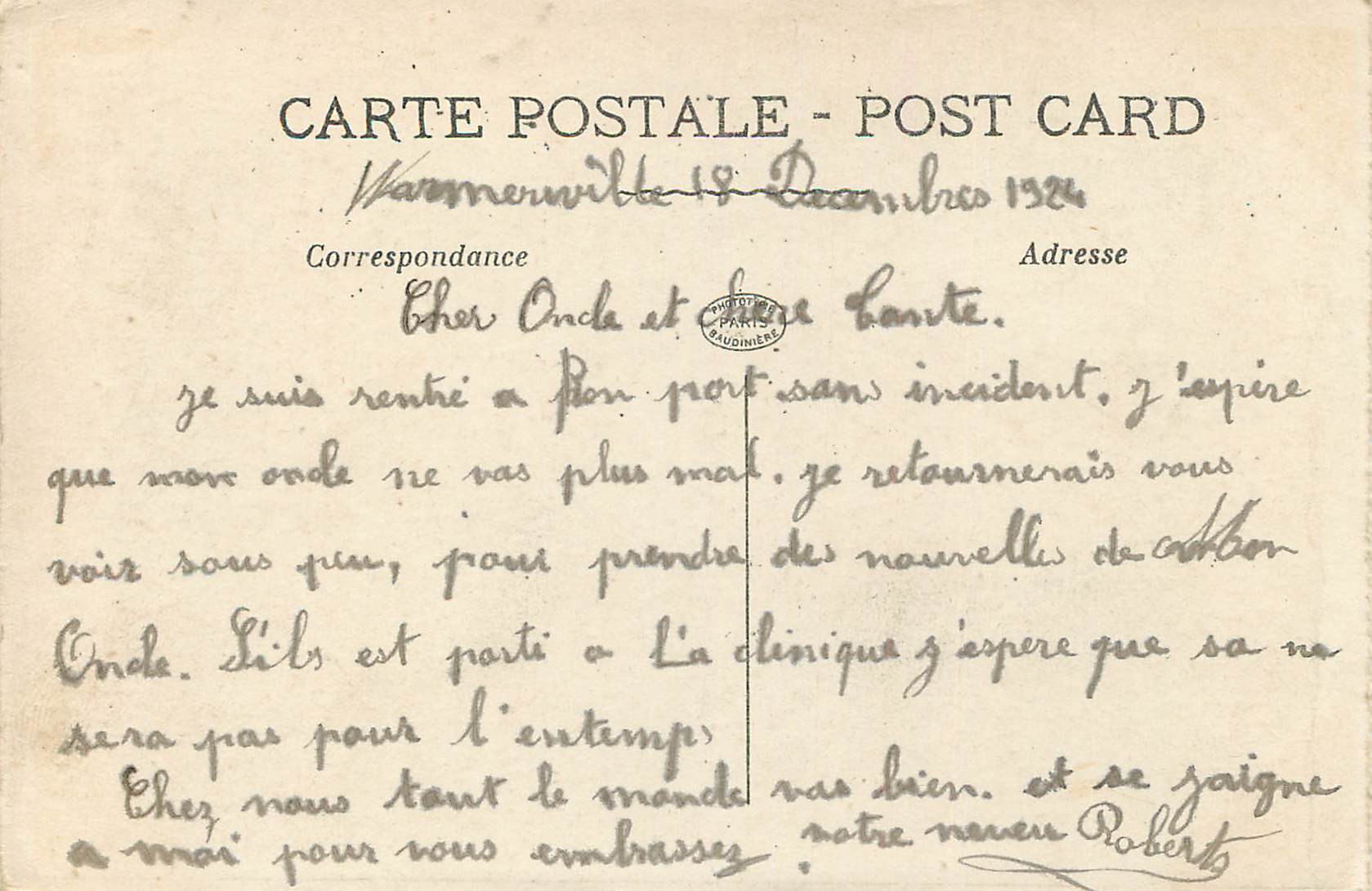CPA Versailles Autrefois Bords de Meuse  — Verso