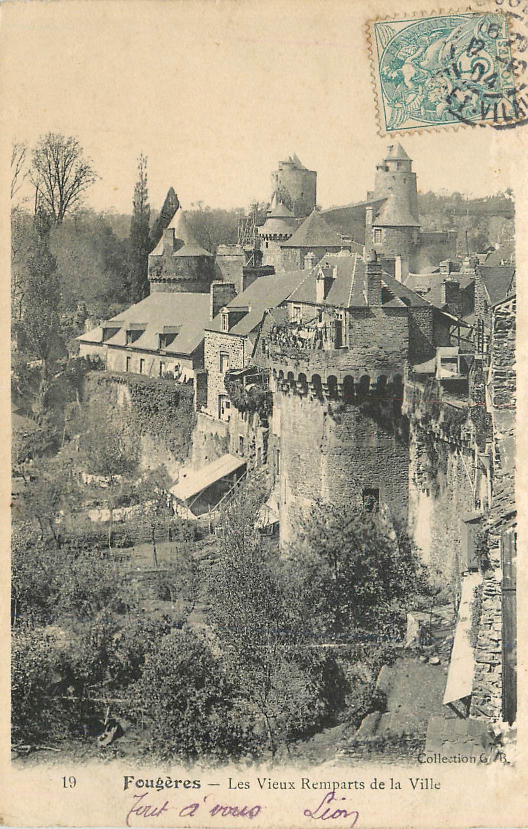 Fougères — Les Vieux Remparts de la Ville — Collection G.B.