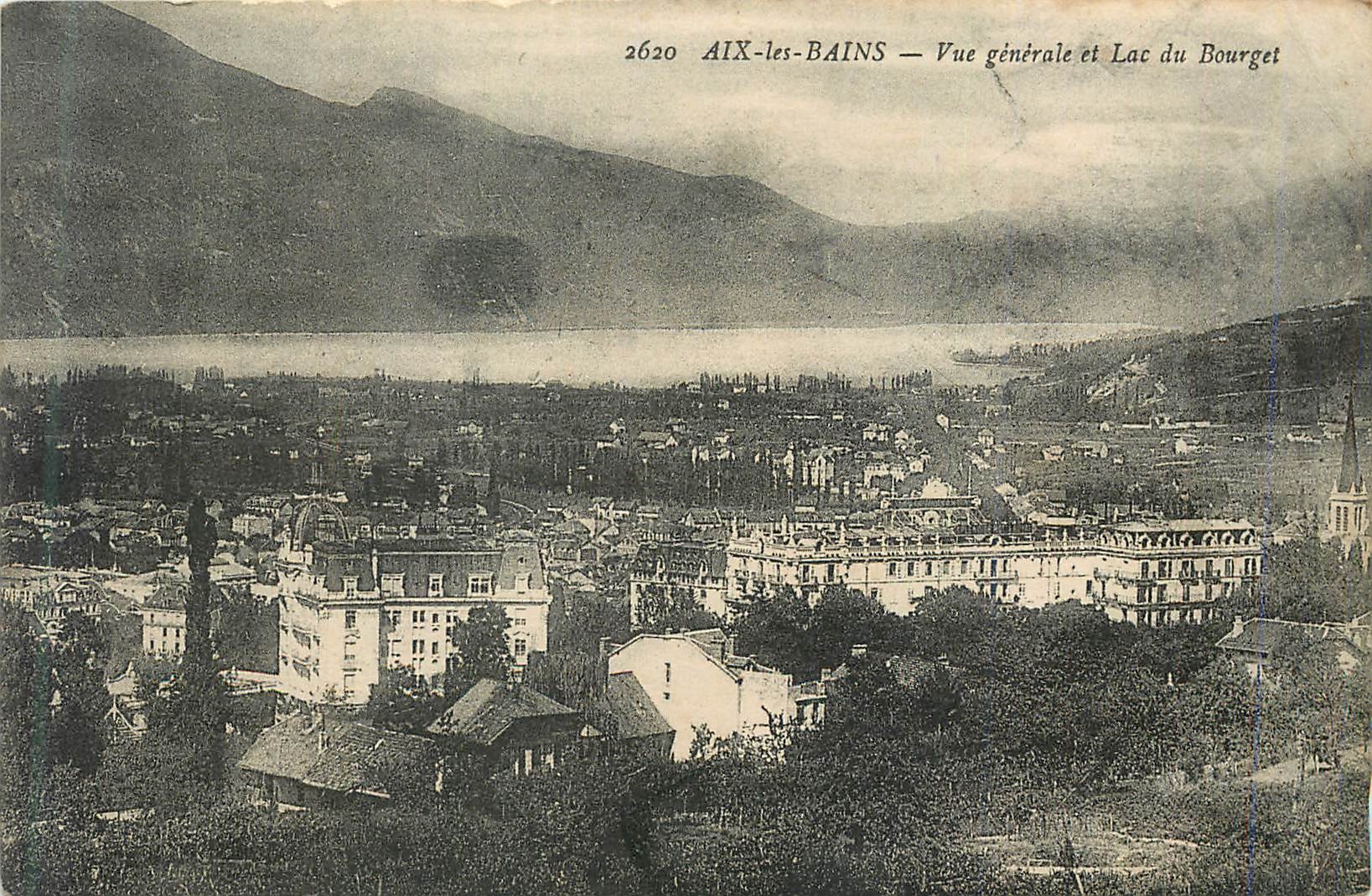 CPA Aix les Bains Vue generale et Lac du Bourget 