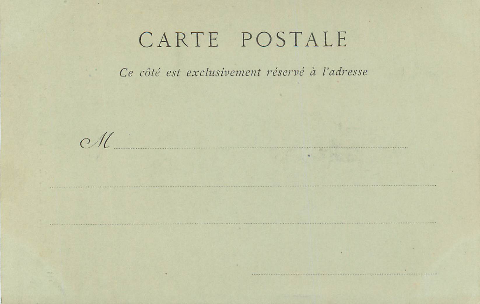 CPA Rouen Statue elevee a la Memoire de Pouyer Quartier (carte 1900) — Rückseite