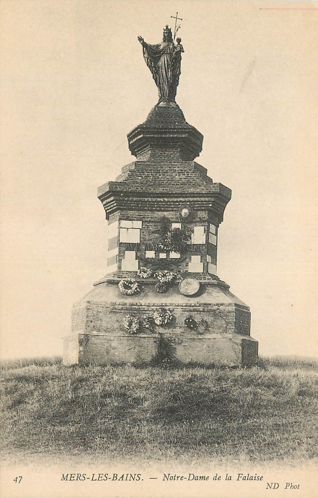 CPA Mers les Bains Notre Dame de la Falaise 