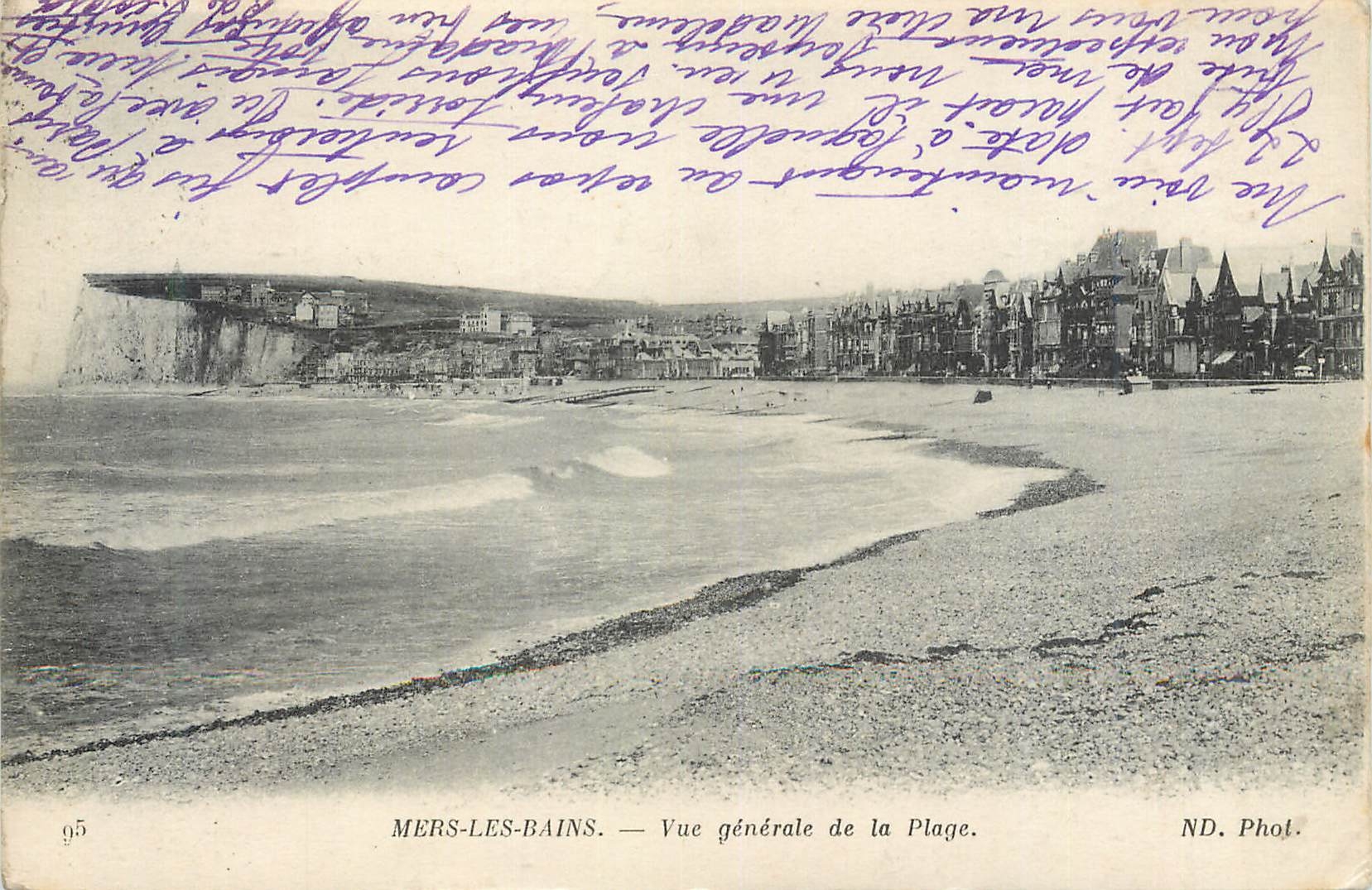 CPA Mers les Bains Vue generale de la Plage 