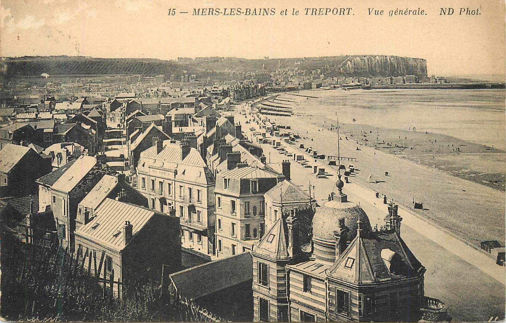 CPA Mers les Bains et le Treport Vue generale 