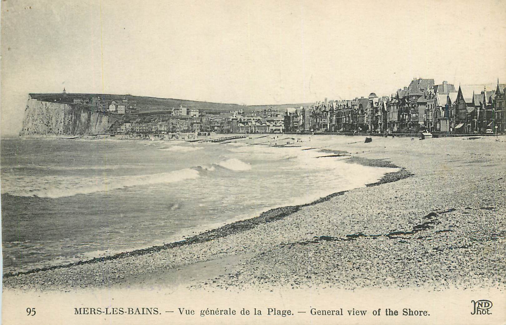 CPA Mers les Bains Vue generale de la Plage 