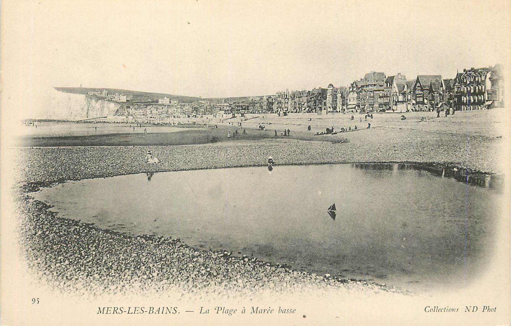 CPA Mers les Bains La Plage a Maree basse 