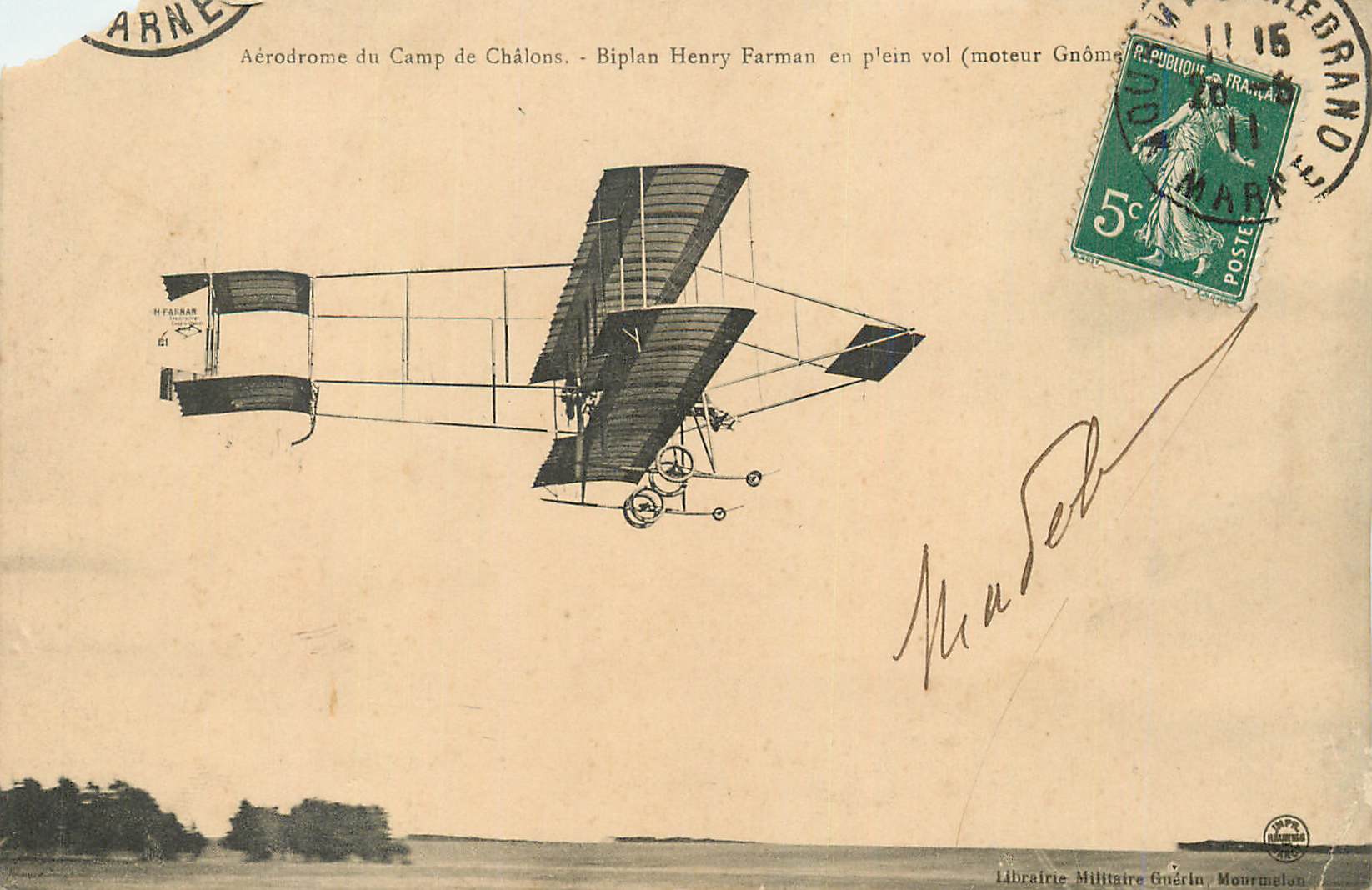 CPA Aerodrome du Camp de Chalons Avion Aviation