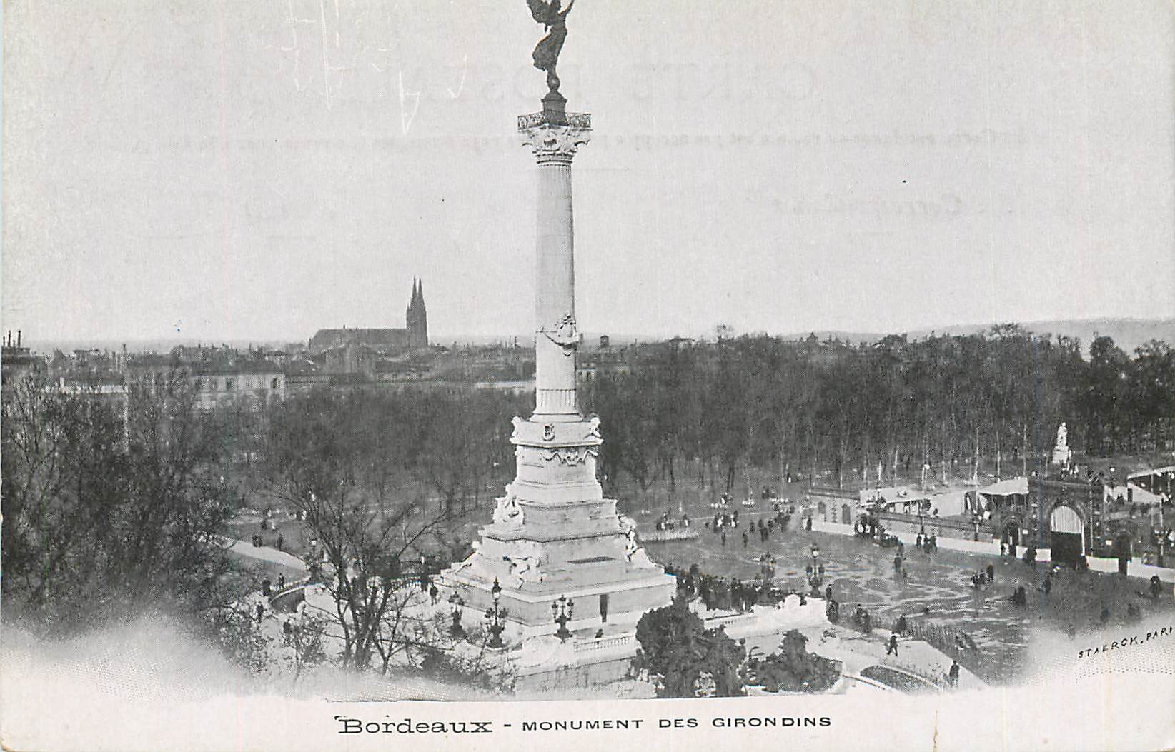 CPA Bordeaux Monument des Girondins 