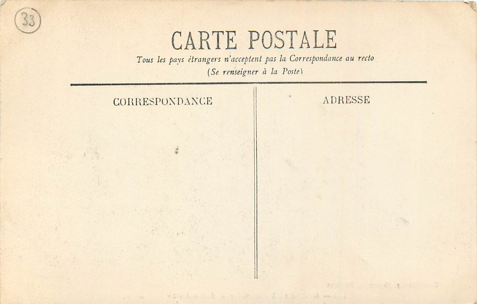 CPA Bordeaux Cathedrale Saint Andre  — Verso