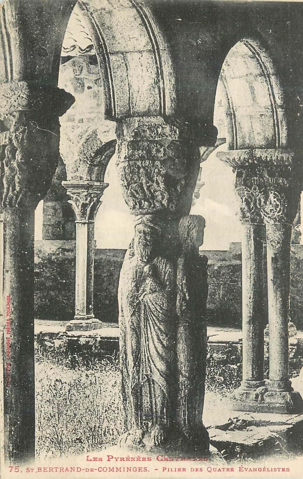 CPA St Bertrand de Comminges Pilier des Quatre Evangelistes 