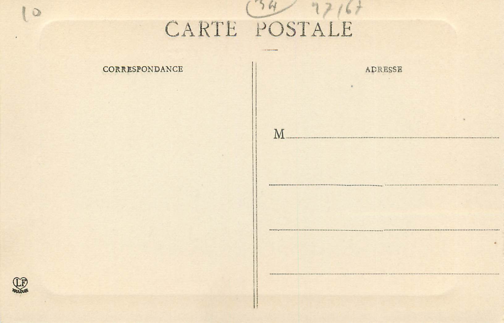 CPA Luchon Les Monts Maudits Maladetta vus a travers L Echanrure du Port de Venasque  — Verso