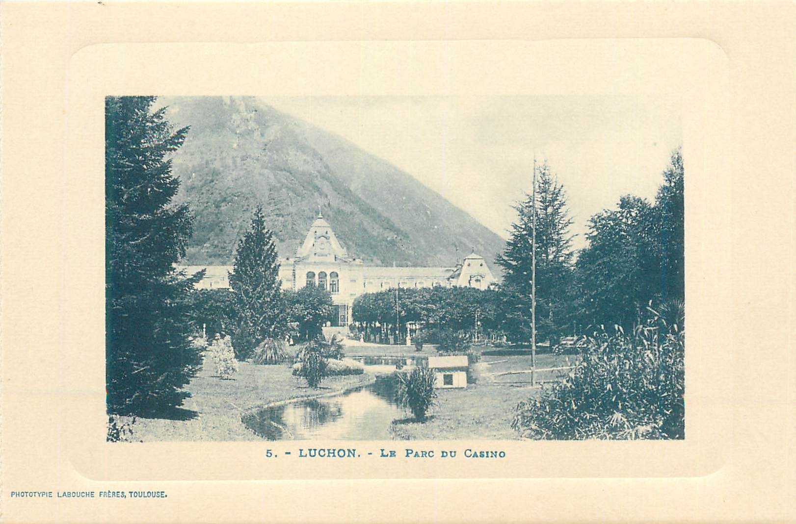 CPA Luchon Le Parc du Casino 