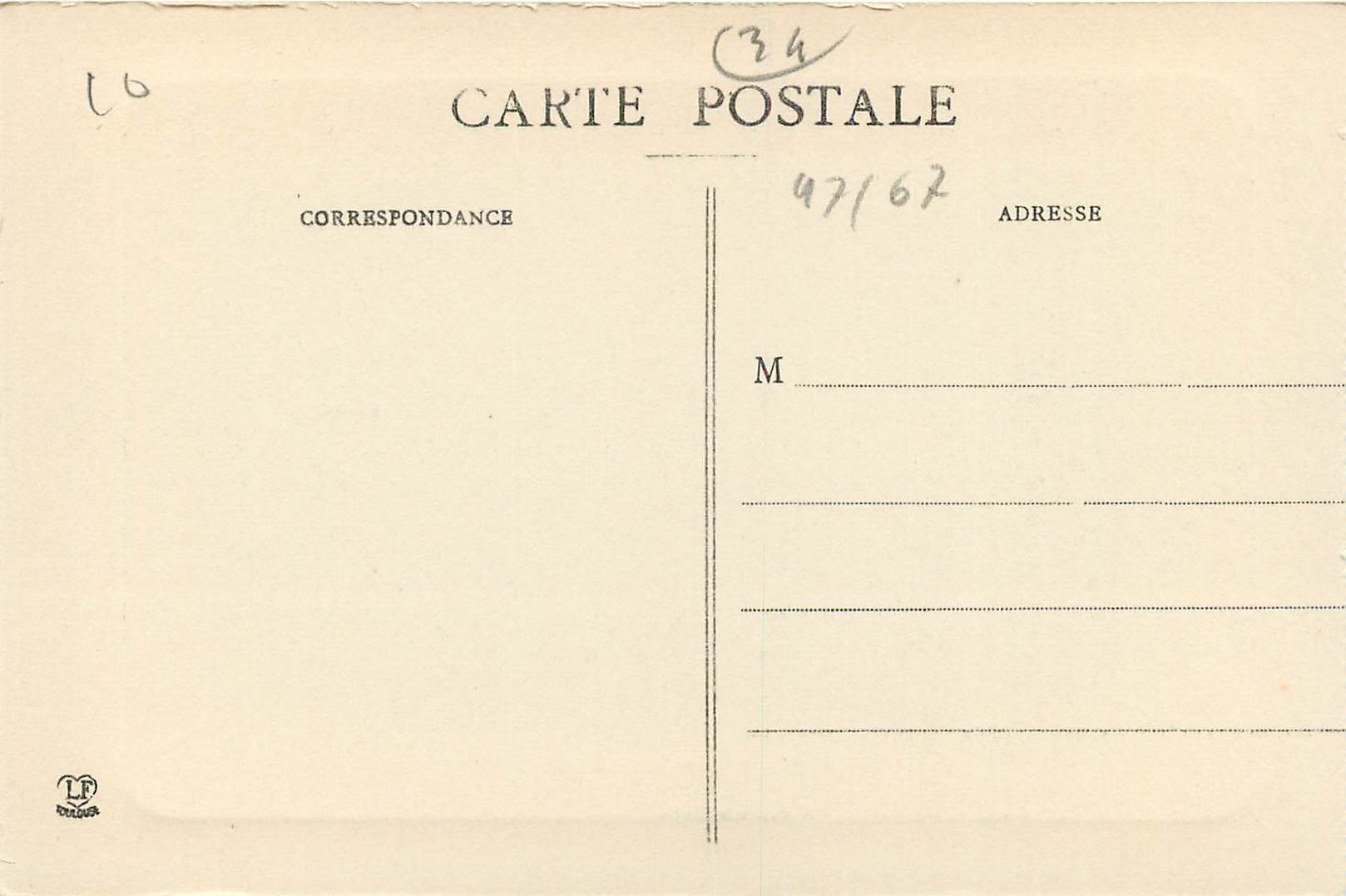 Luchon - Vallée et Torrent du Lys — Phototype Labouche Frères, Toulouse, n°10 — Back