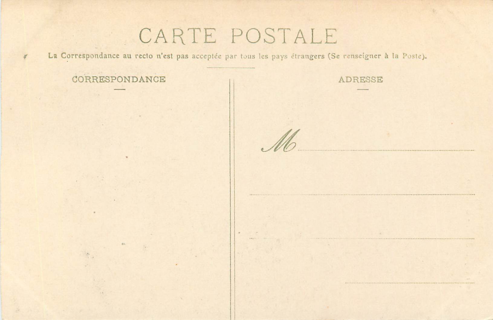 CPA Bordeaux Tour Pey Berland  — Verso