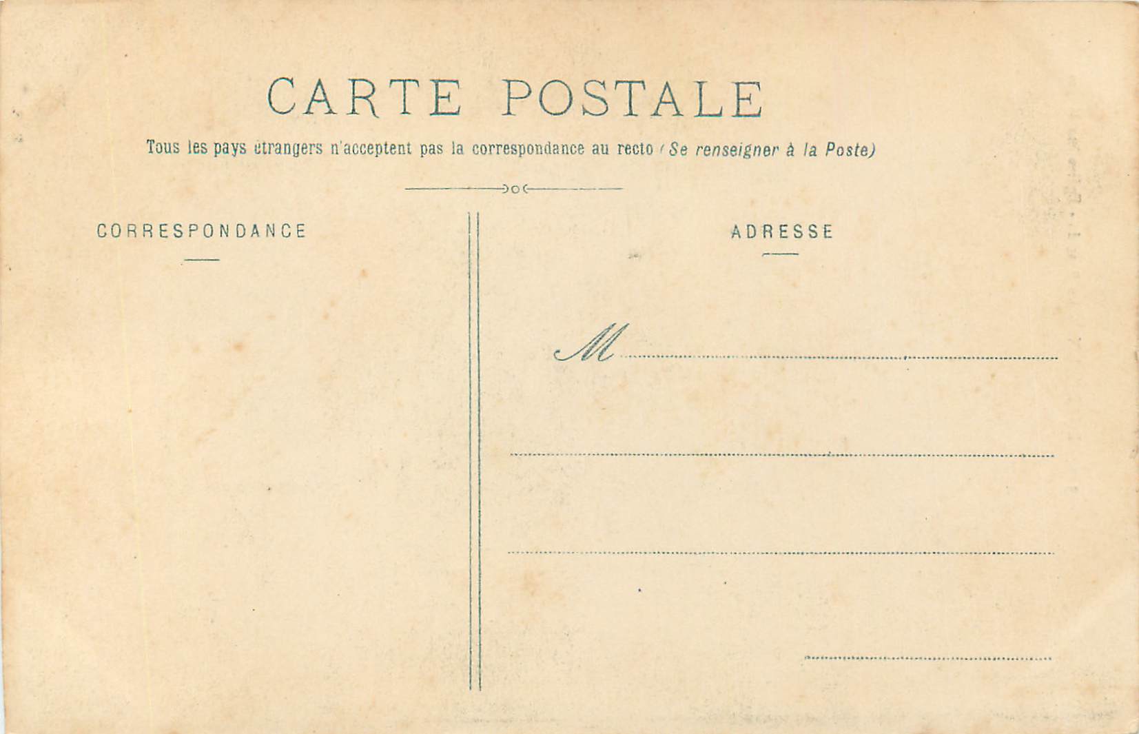 CPA Bordeaux La Bastide Eglise Ste Marie  — Verso