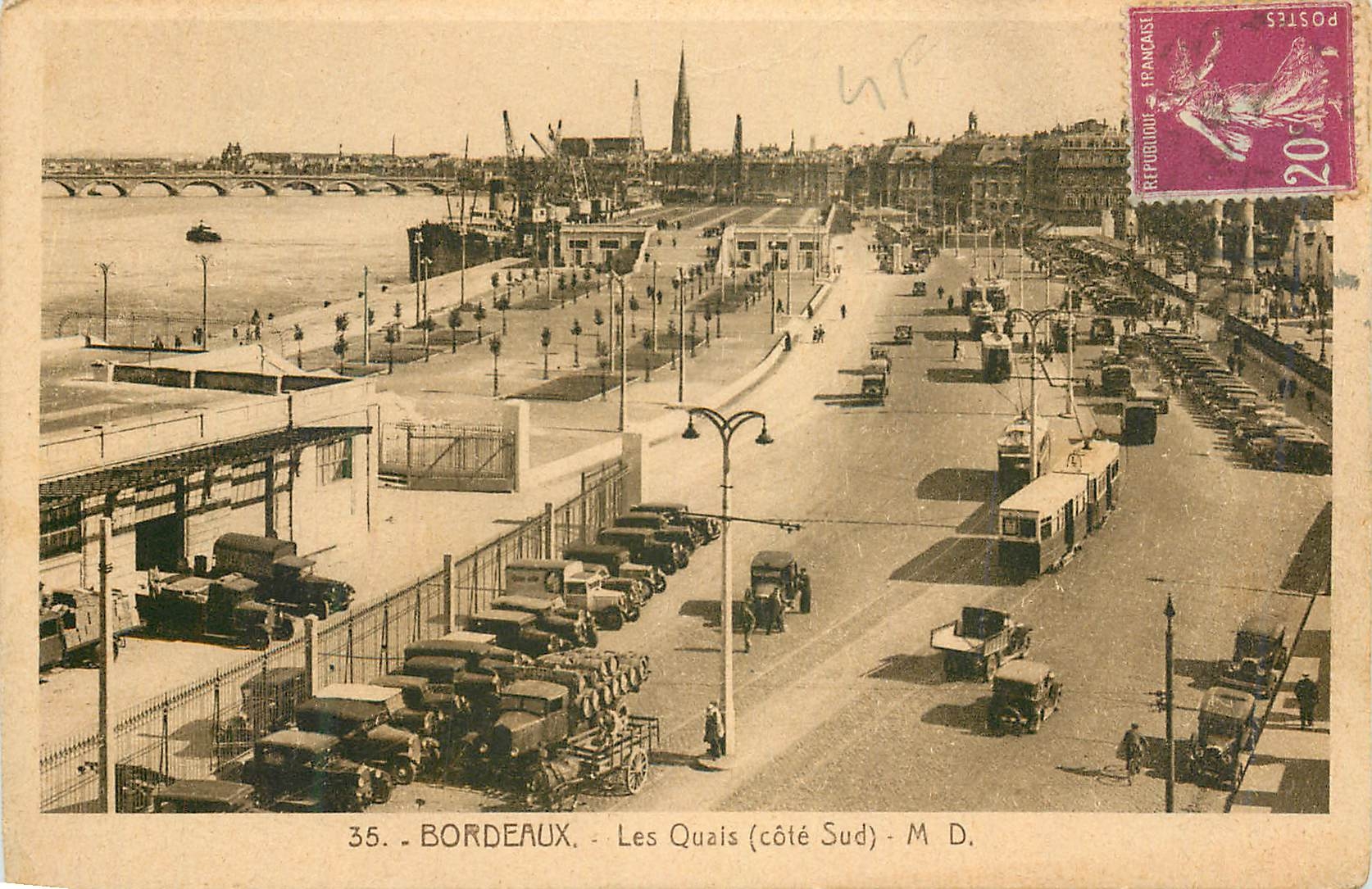 Bordeaux - Les Quais (côté Sud) — M. D. — Éditeur M. D.