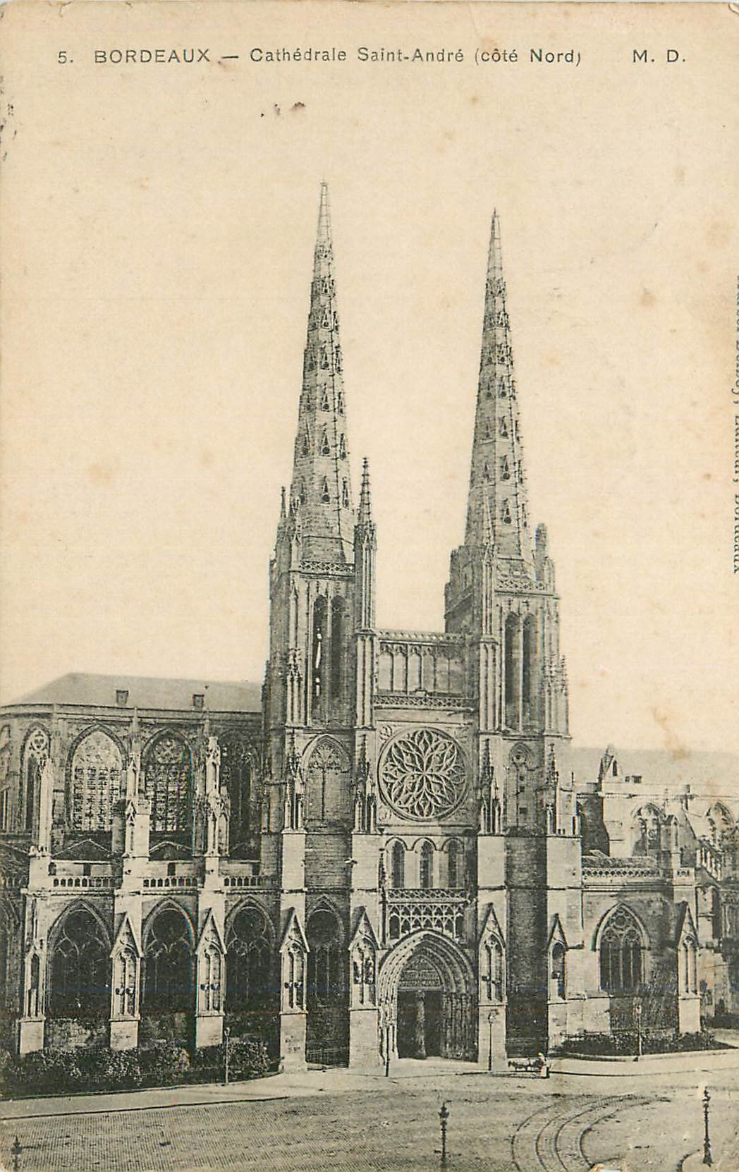CPA Bordeaux Cathedrale Saint Andre Cote Nord 