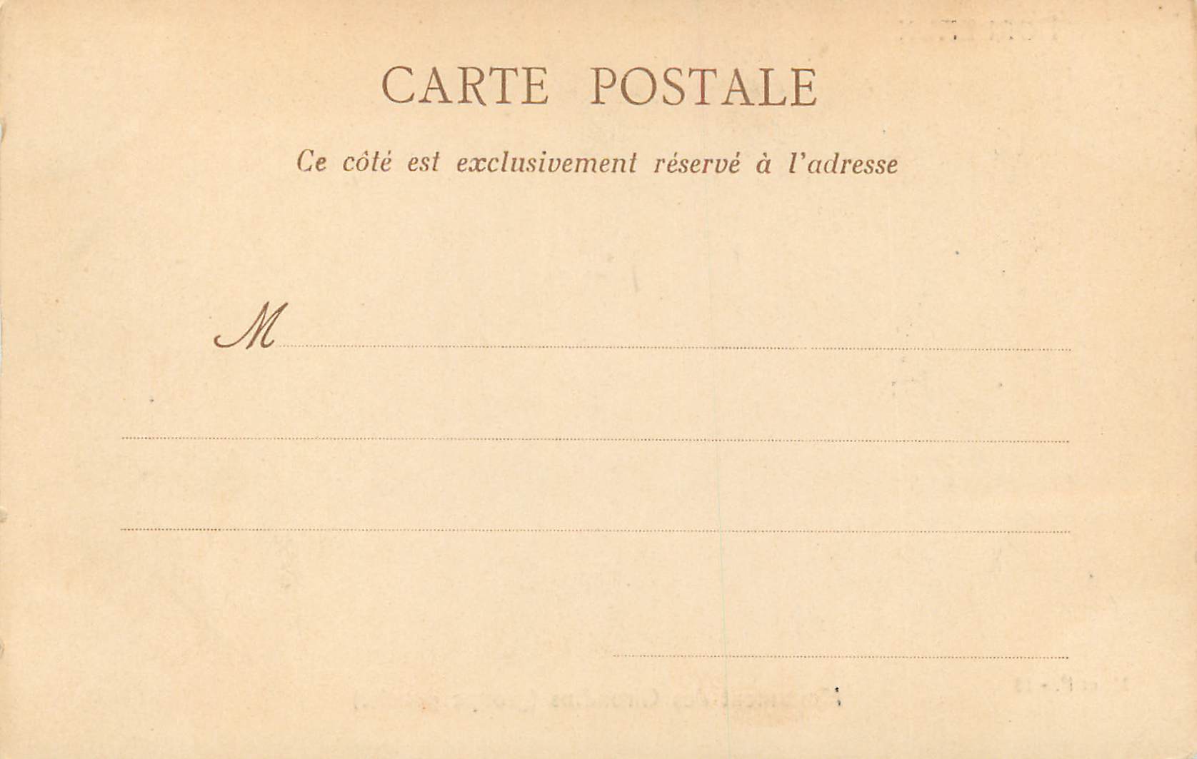 Bordeaux — Monument des Girondins (groupe gauche) — M. et F. - 18 — Verso