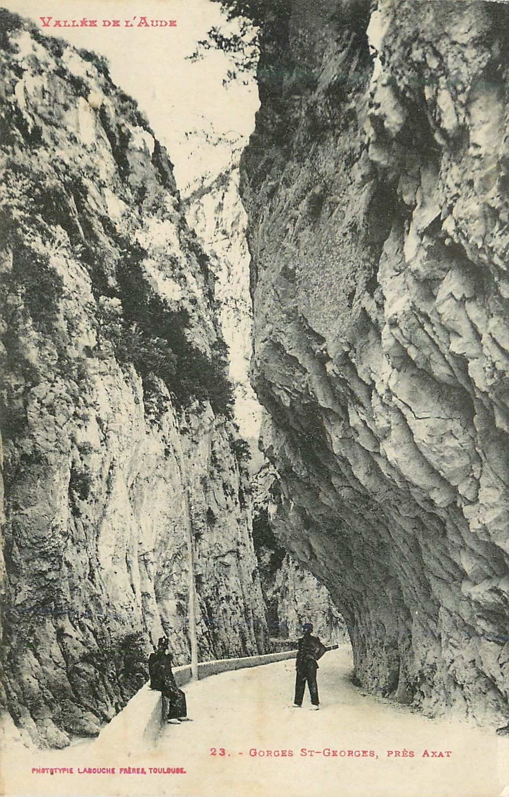 CPA Vallee de l Aude Gorges St Georges Pres Ayat 