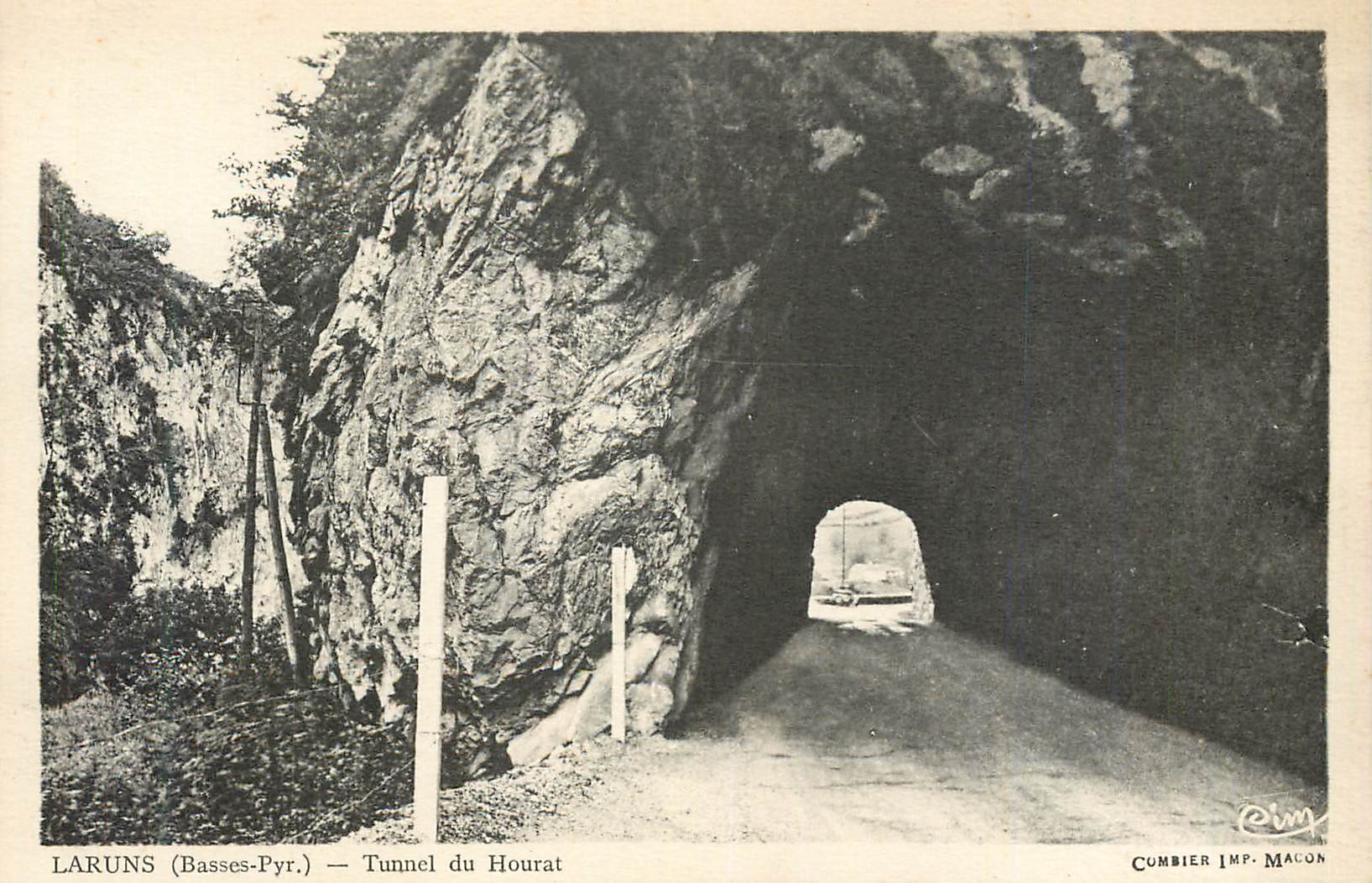 CPA Laruns Basses Pyr Tunnel du Hourat 