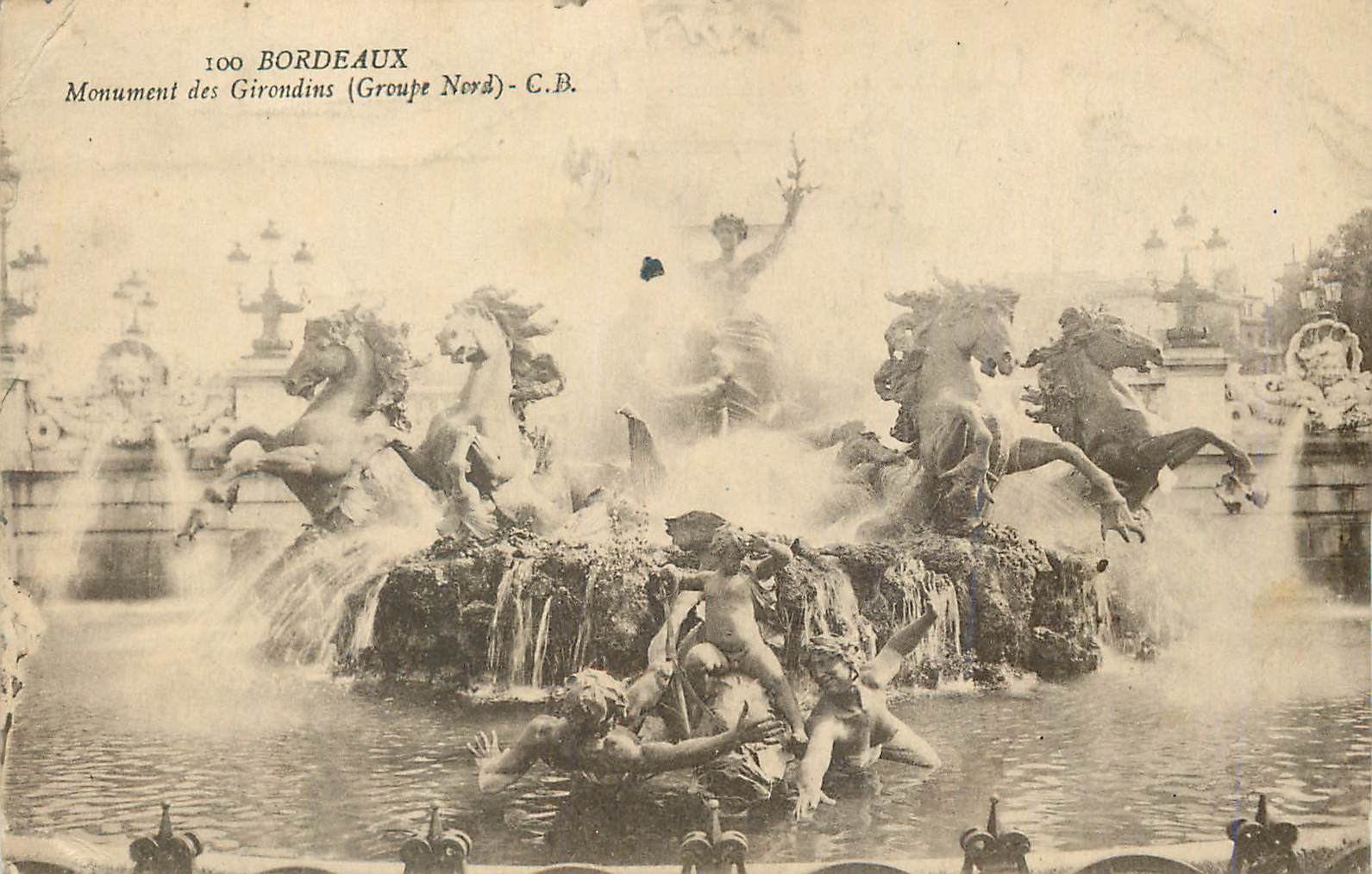 Bordeaux — Monument des Girondins (Groupe Nord) — C.B.