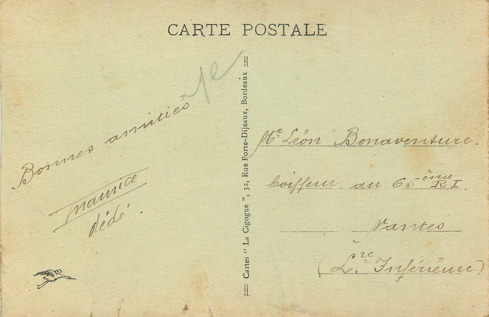 Bordeaux — L'Esplanade des Quinconces et le Monument des Girondins — Carte postale n°18 — Reverso