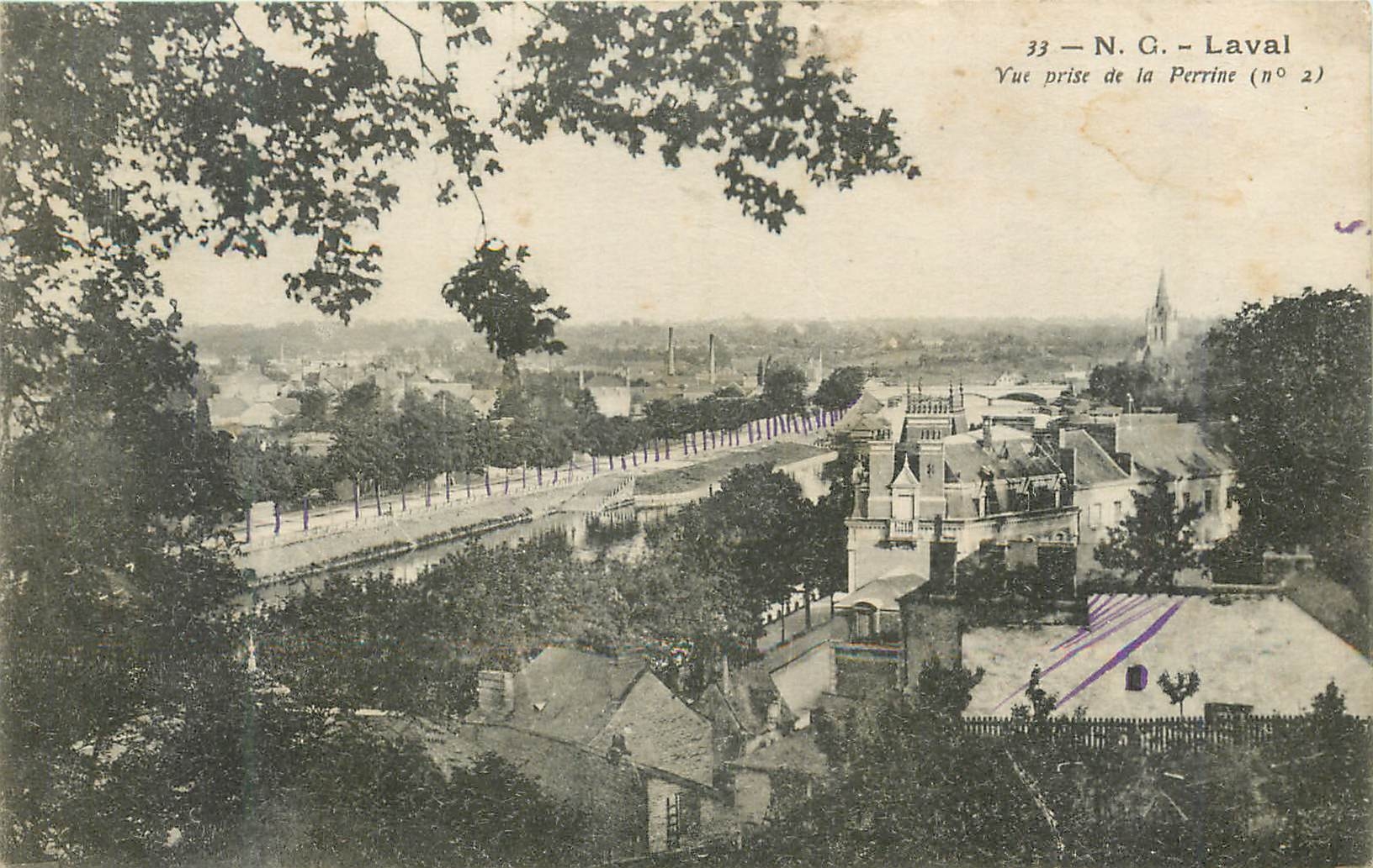 CPA Laval Vue prise de la Perrine 