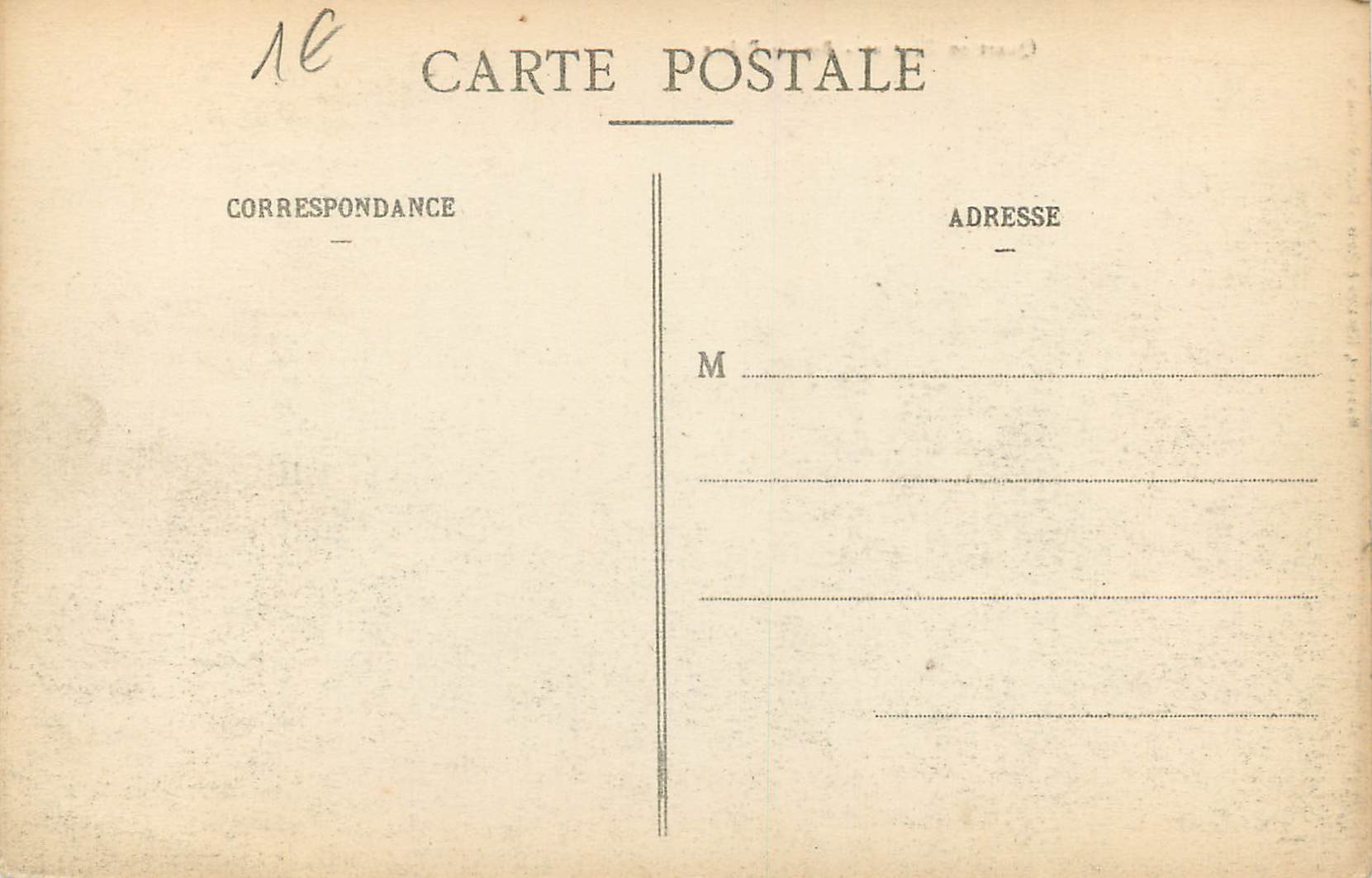 CPA Quart en Reserve Bois le Pretre Militaria — Rückseite