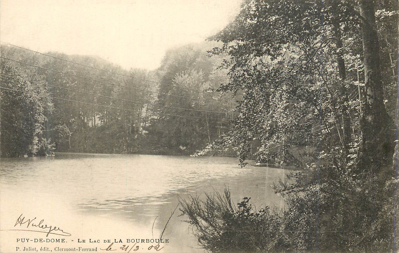 CPA Puy de Dome Le Lac de La Bourboule (carte 1900)